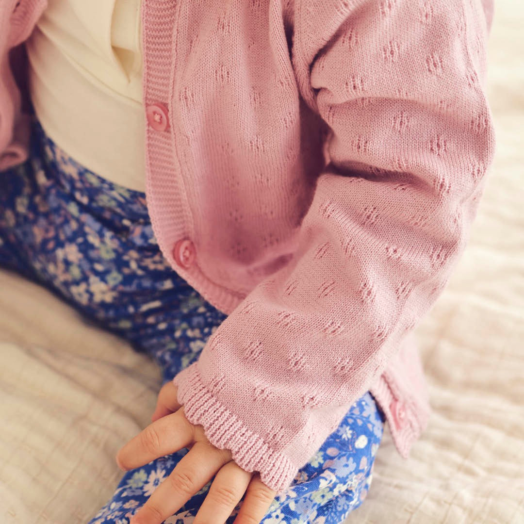 MÜSLI BY GREEN COTTON / PRIMROSE CARDIGAN - NECTAR