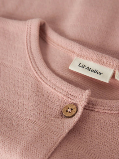 LIL’ ATELIER / DIMIA LS SLIM CARDIGAN – MISTY ROSE - Mini Monde Copenhagen