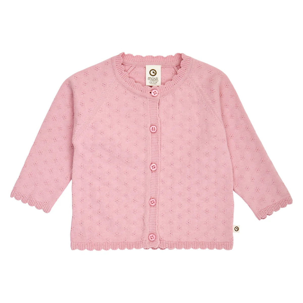 MÜSLI BY GREEN COTTON / PRIMROSE CARDIGAN - NECTAR