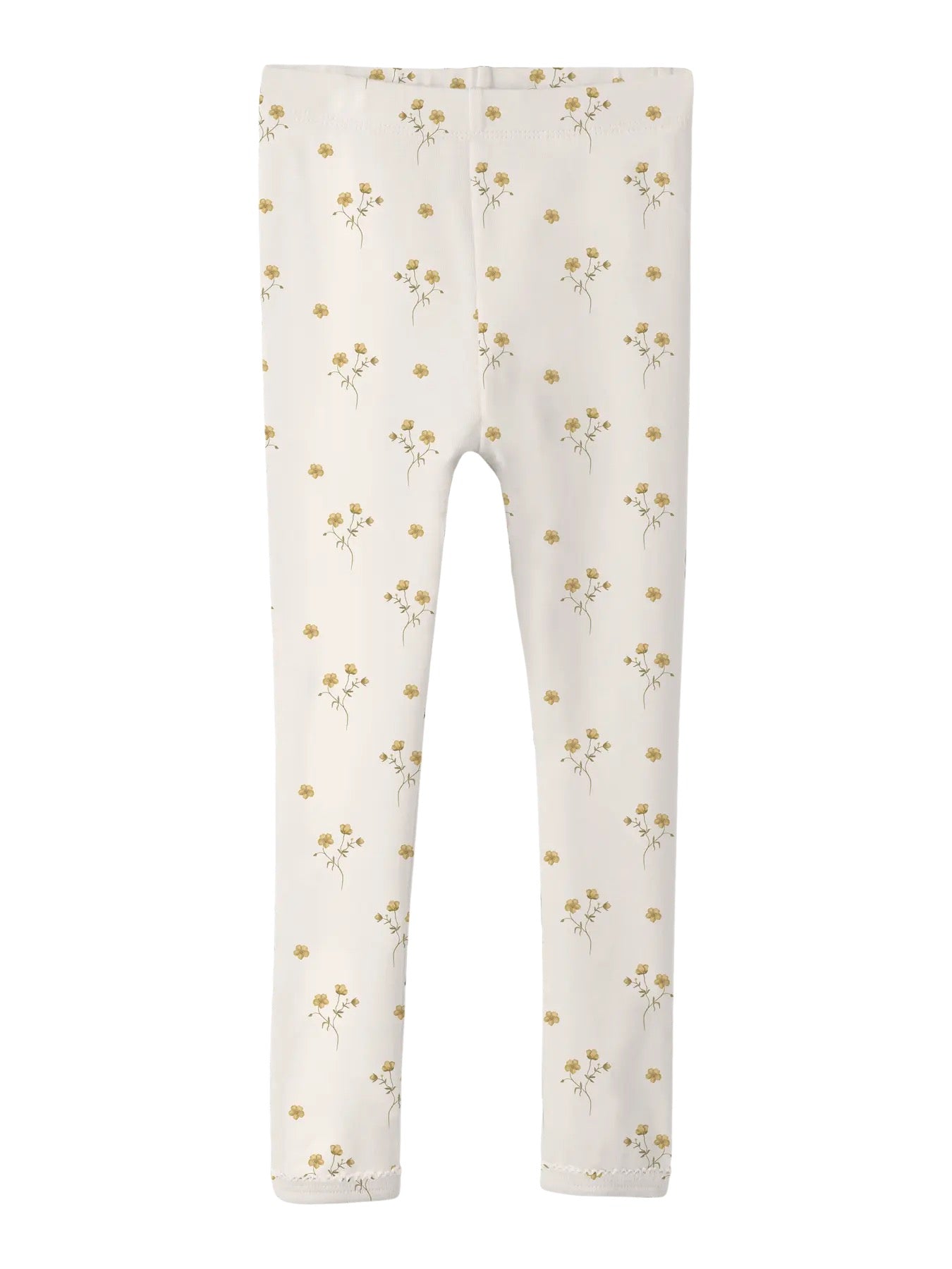 LIL’ ATELIER / LAYO SIN SLIM LEGGINGS – FLOWER YELLOW - Mini Monde Copenhagen