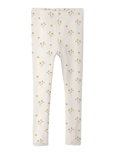 LIL’ ATELIER / LAYO SIN SLIM LEGGINGS – FLOWER YELLOW - Mini Monde Copenhagen