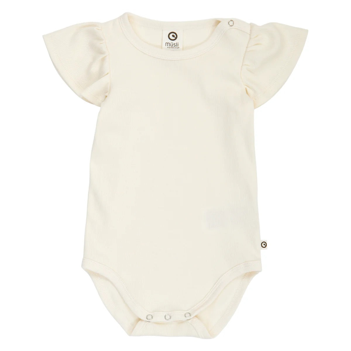 MÜSLI BY GREEN COTTON / COZY ME RIB FLÆSEÆRME BODY – TOFU