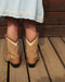 COPENHAGEN COLORS / LIMITED COWBOY BOOTS HIGH - BEIGE SUEDE - Mini Monde Copenhagen