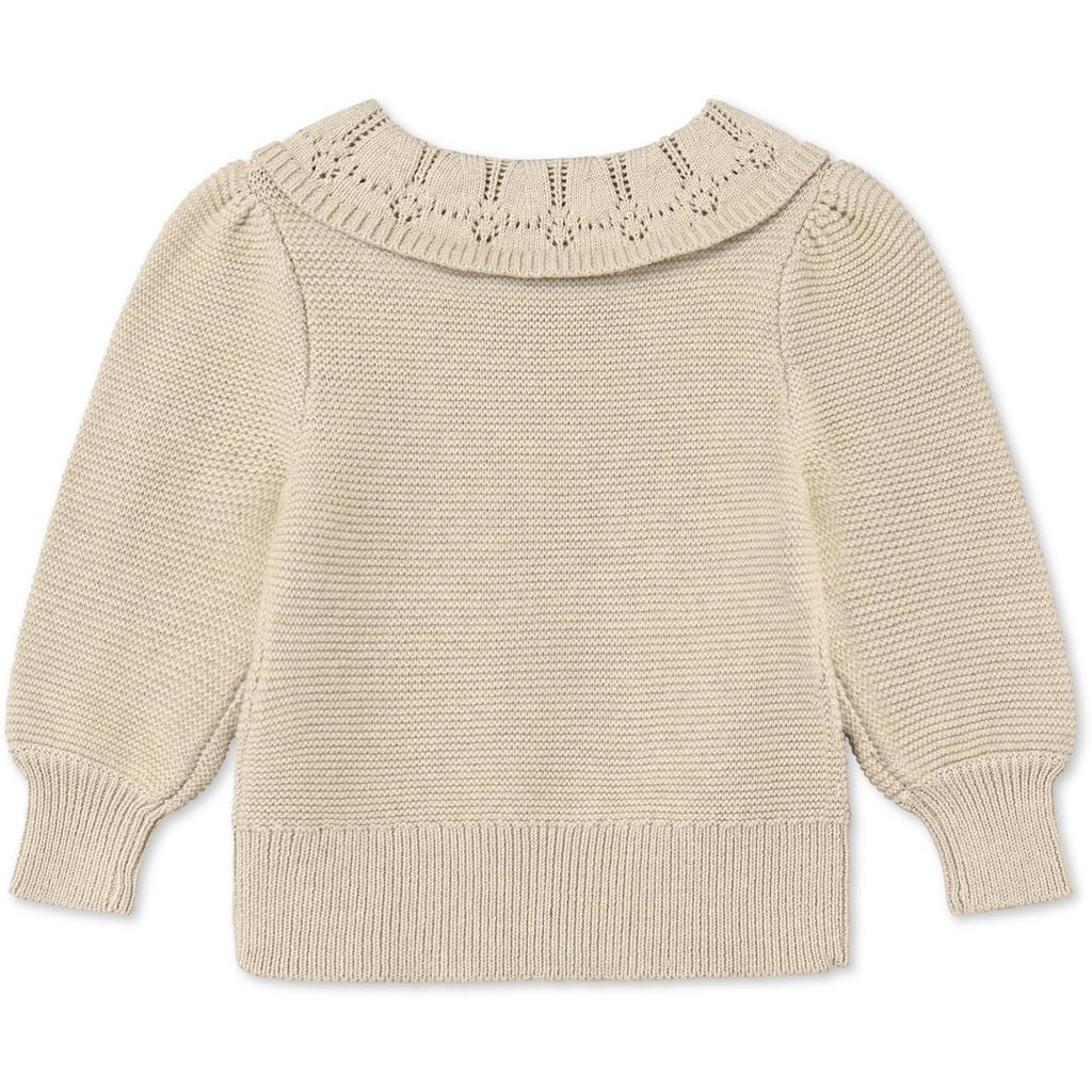 FLIINK / JULIE LS STRIK BLUSE – SANDSHELL