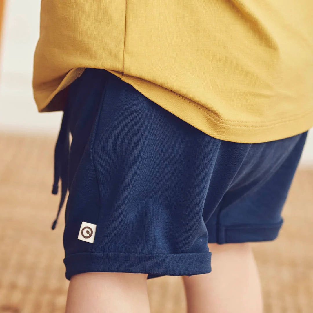 MÜSLI BY GREEN COTTON / COZY ME SHORTS - NAVY
