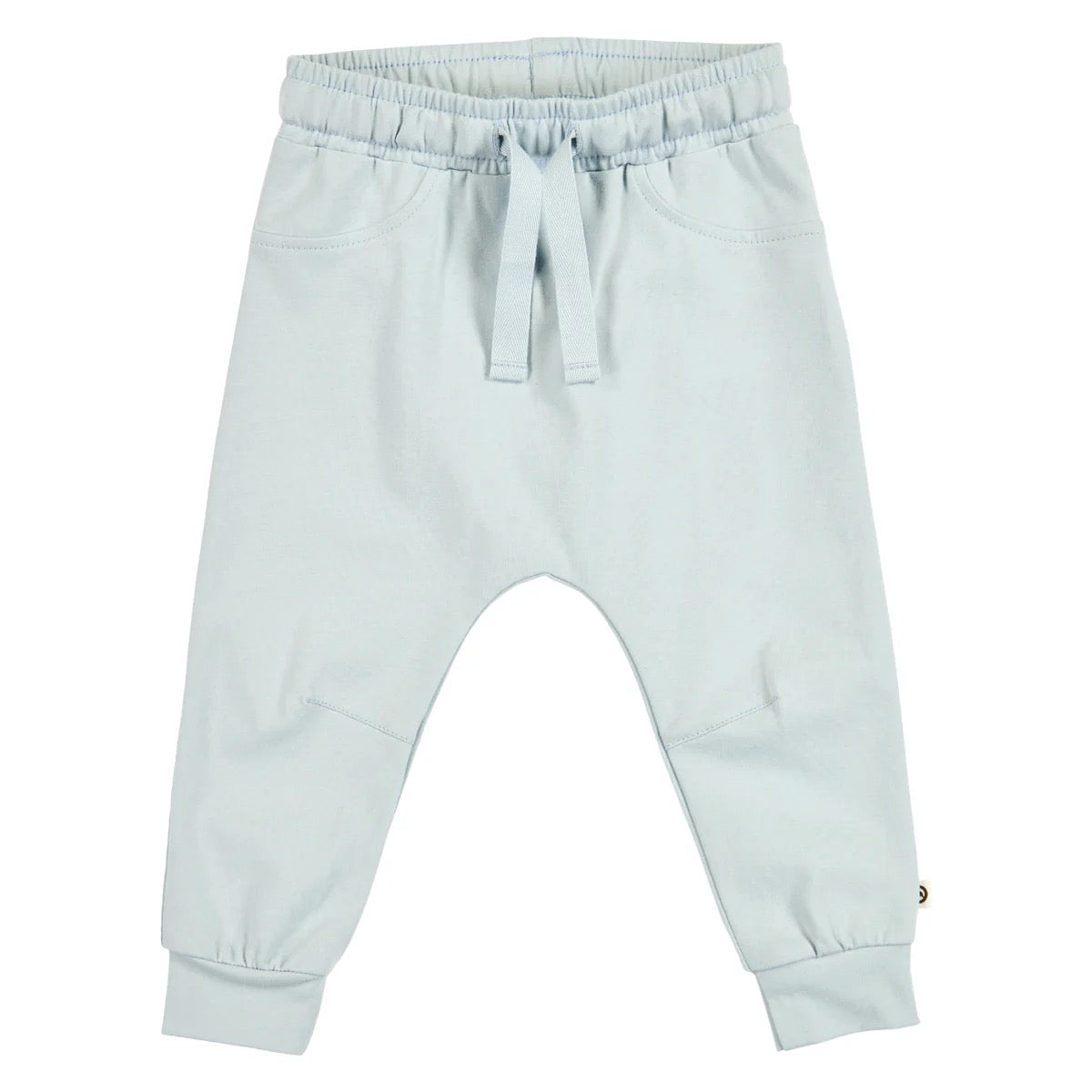 MÜSLI BY GREEN COTTON / COZY ME BUKSER MED BINDEBÅND - OCEAN