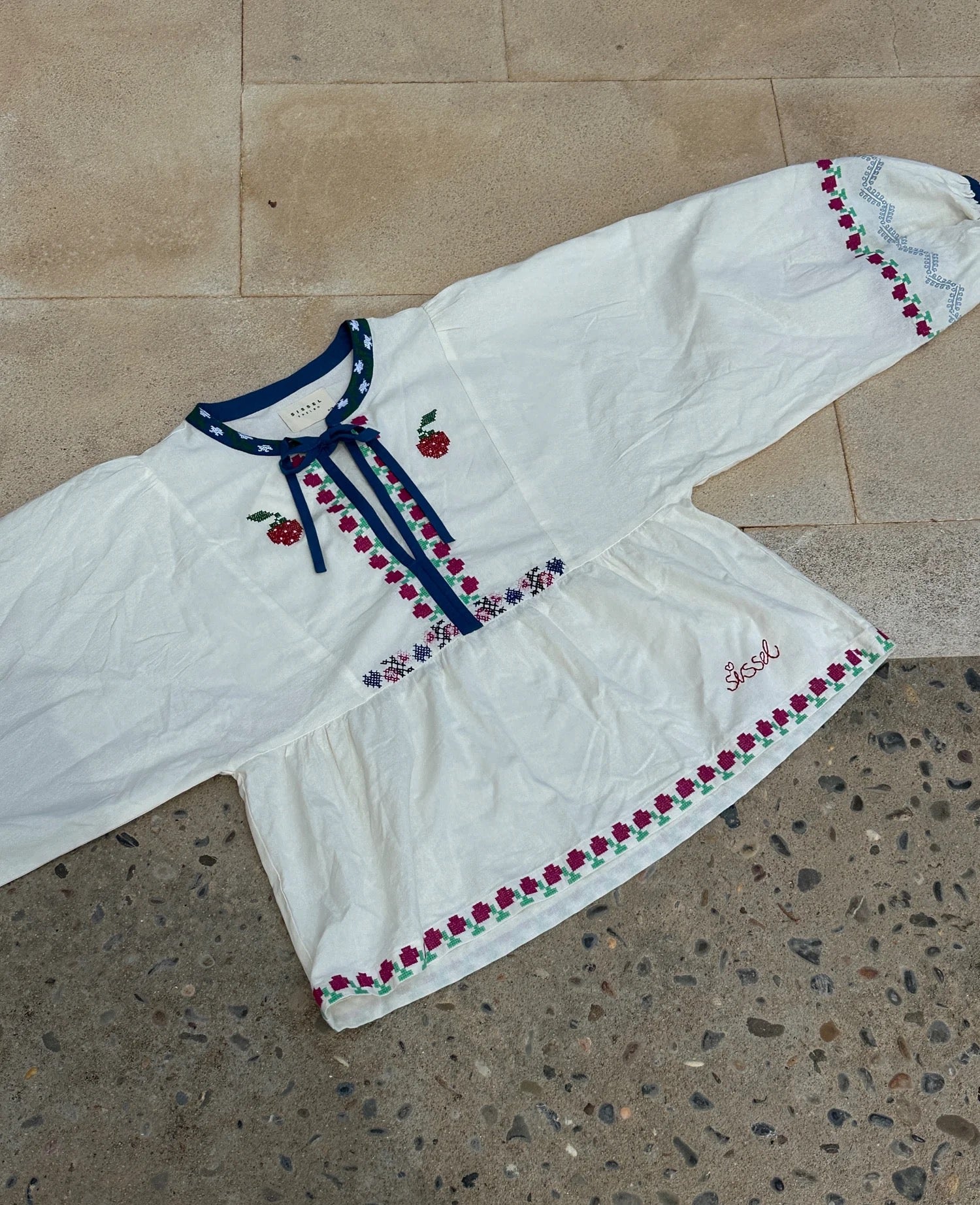SISSEL EDELBO / FALKA TOP - OFF WHITE