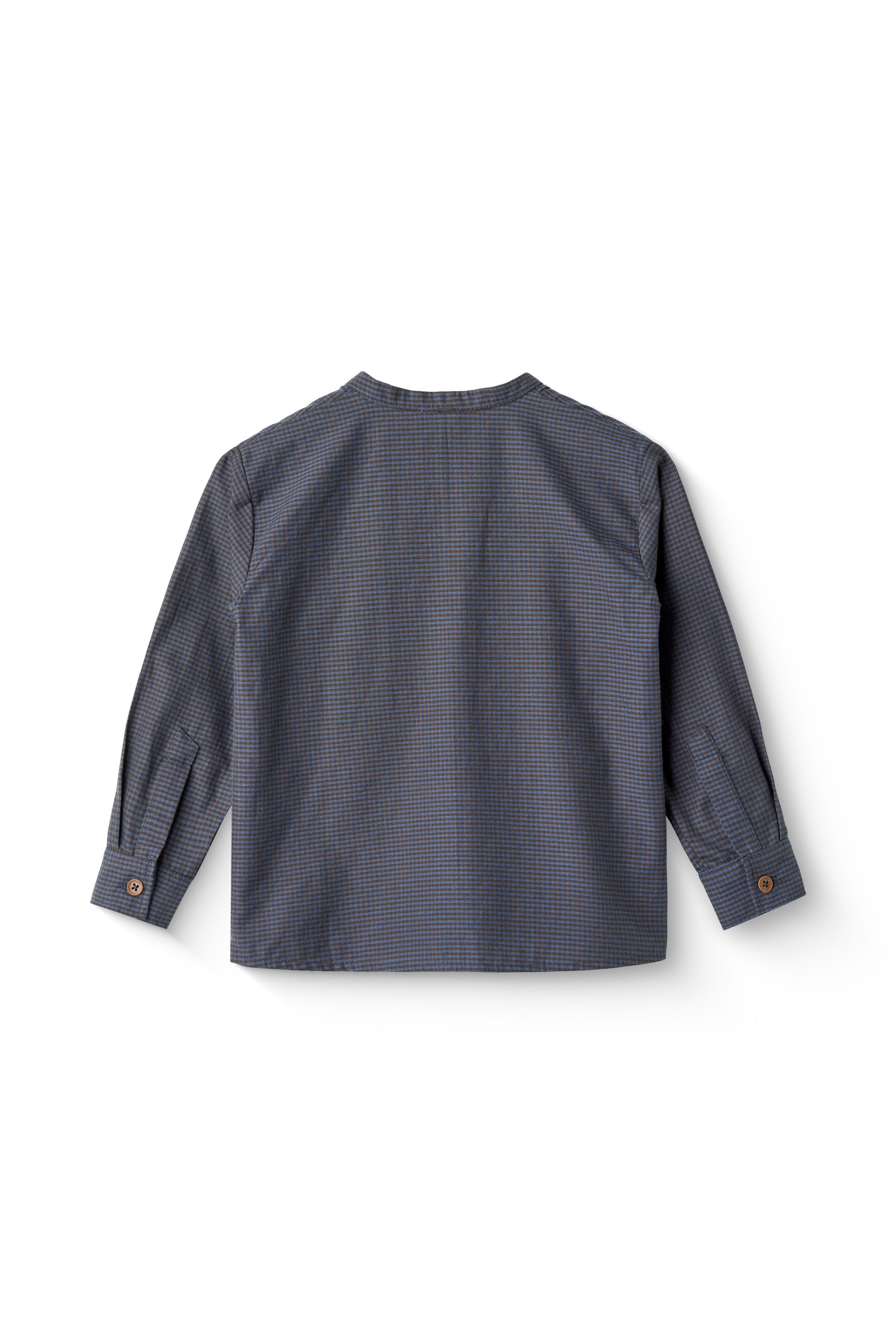 COPENHAGEN COLORS / SKJORTE MED TERN - BROWN BLUE CHECK