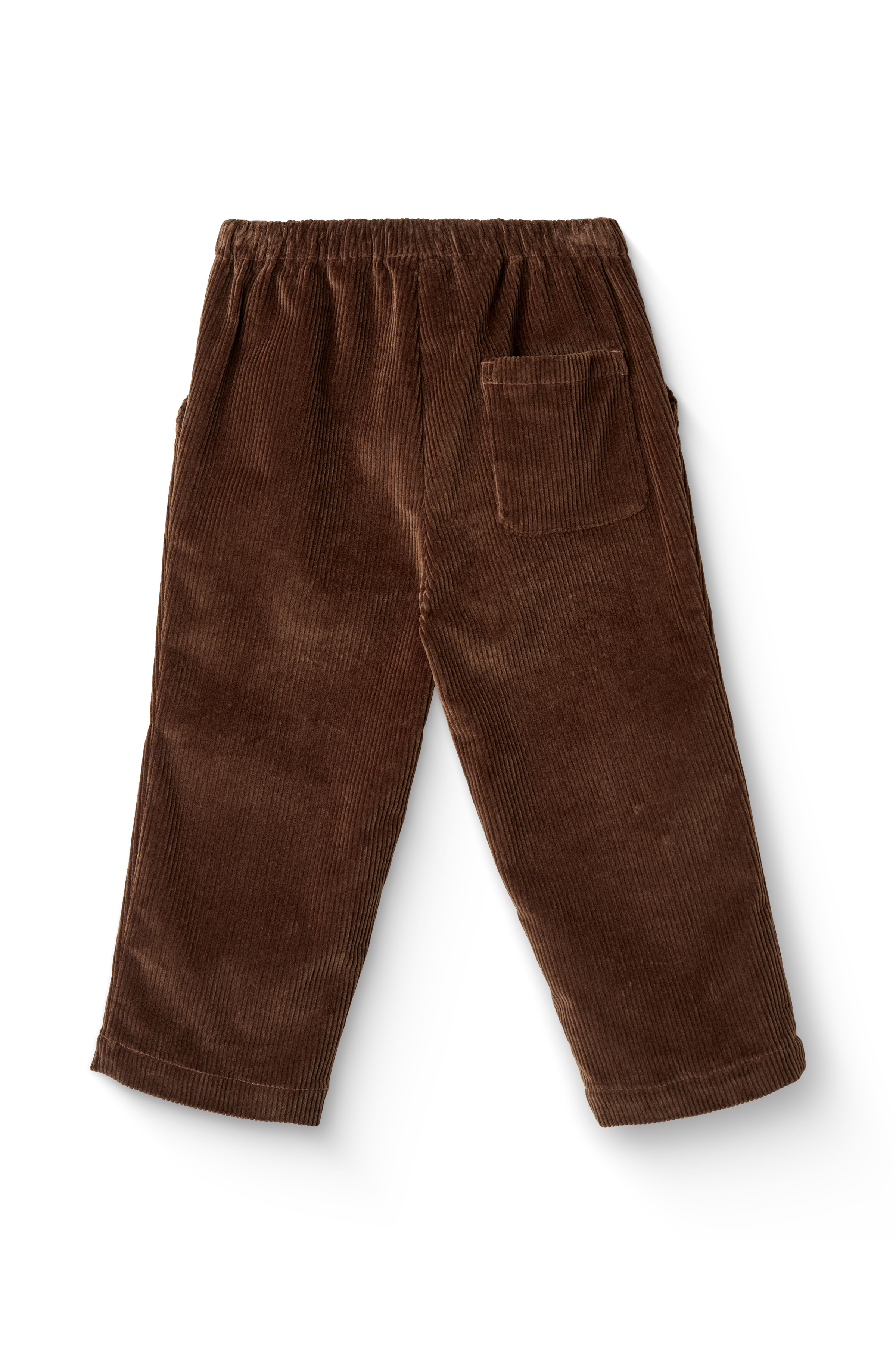 COPENHAGEN COLORS / FLØJLSBUKSER MED JUSTERBAR TALJE - BROWN