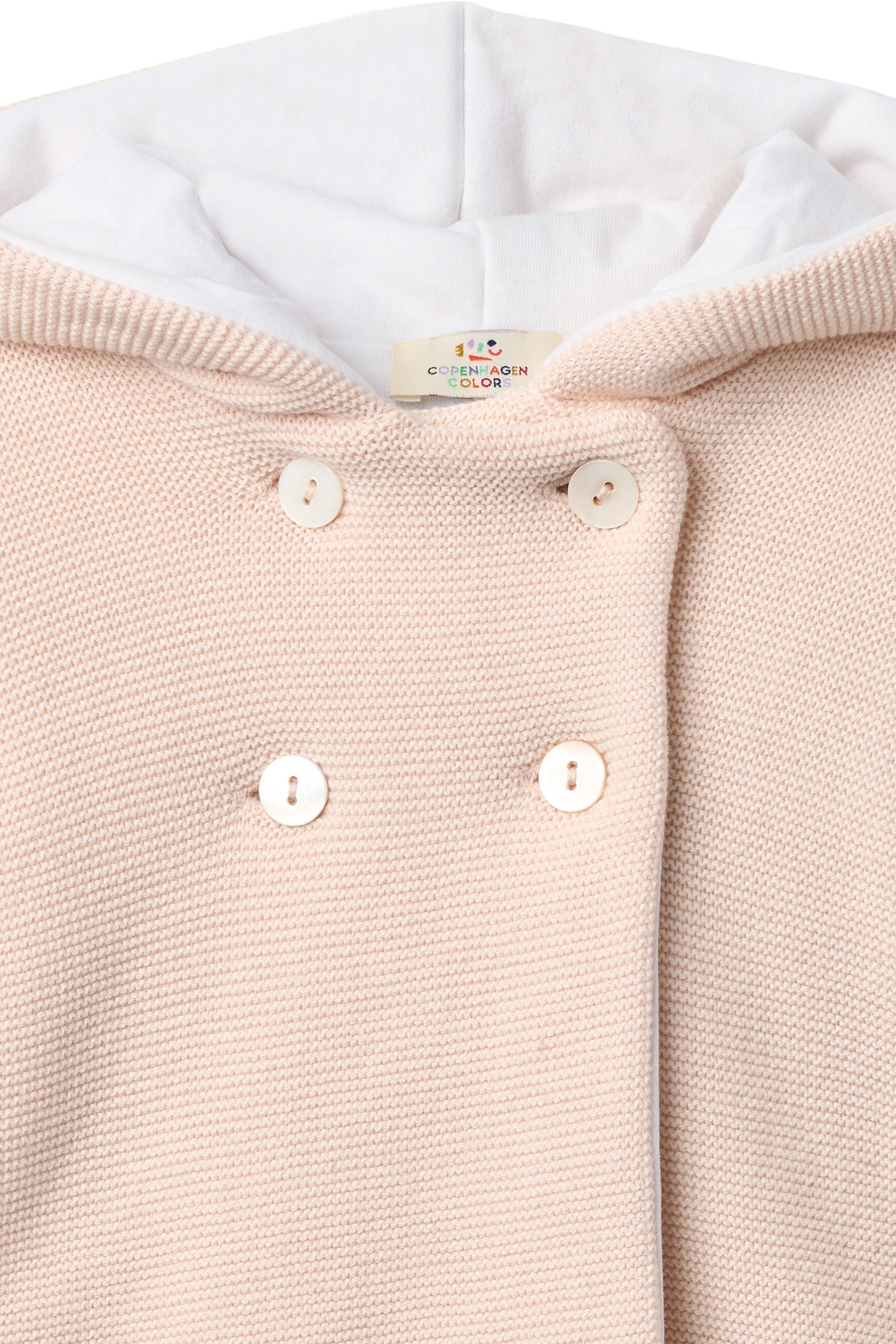 COPENHAGEN COLORS / BABY JAKKE MED HÆTTE - SOFT PINK - Mini Monde Copenhagen