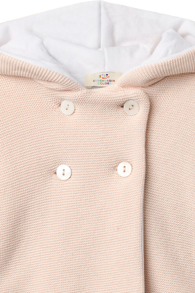 COPENHAGEN COLORS / BABY JAKKE MED HÆTTE - SOFT PINK - Mini Monde Copenhagen