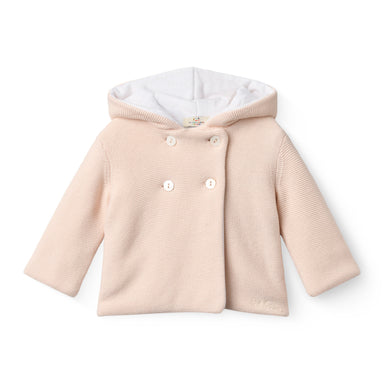 COPENHAGEN COLORS / BABY JAKKE MED HÆTTE - SOFT PINK - Mini Monde Copenhagen