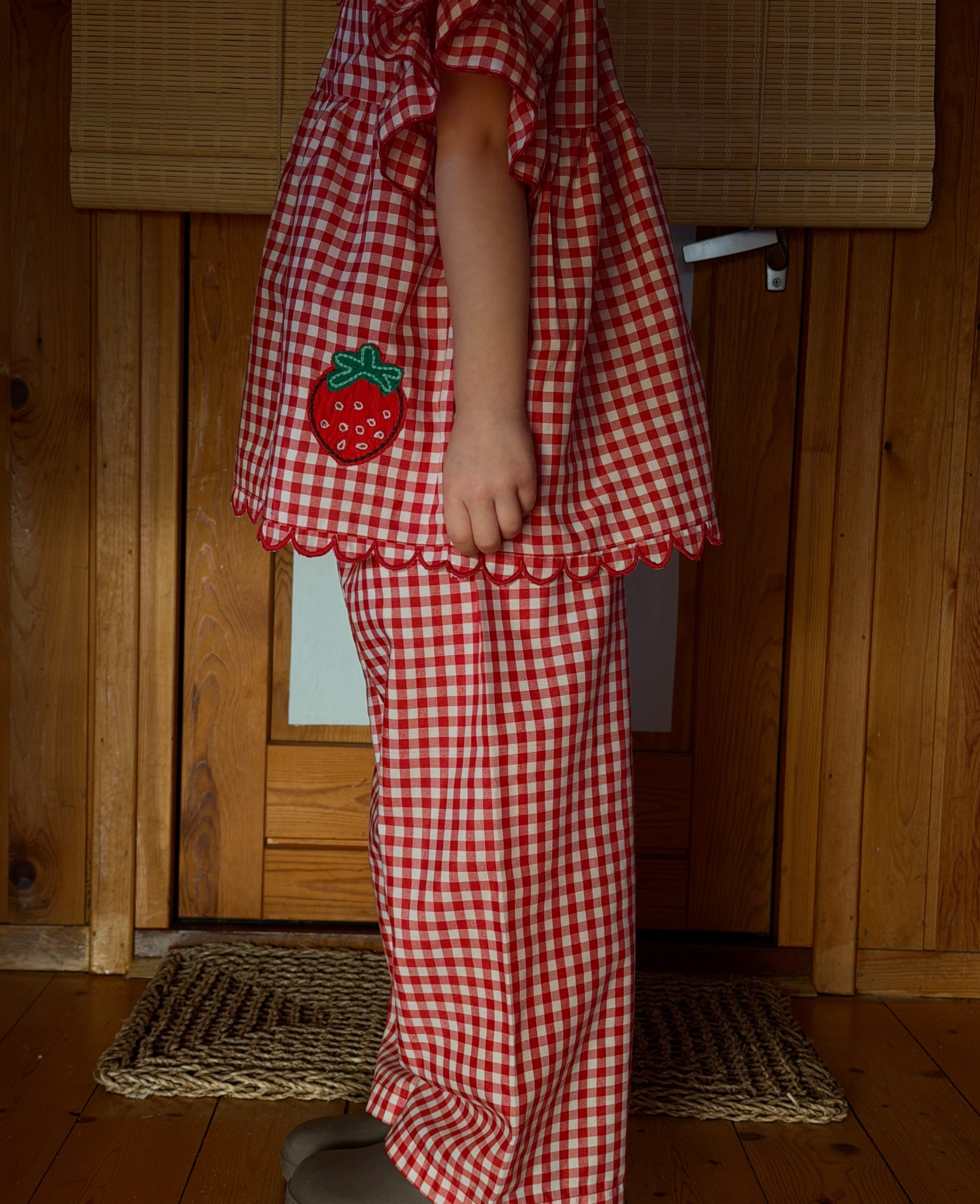 SISSEL EDELBO / CHARLENE MINI TOP - RED CHECKS
