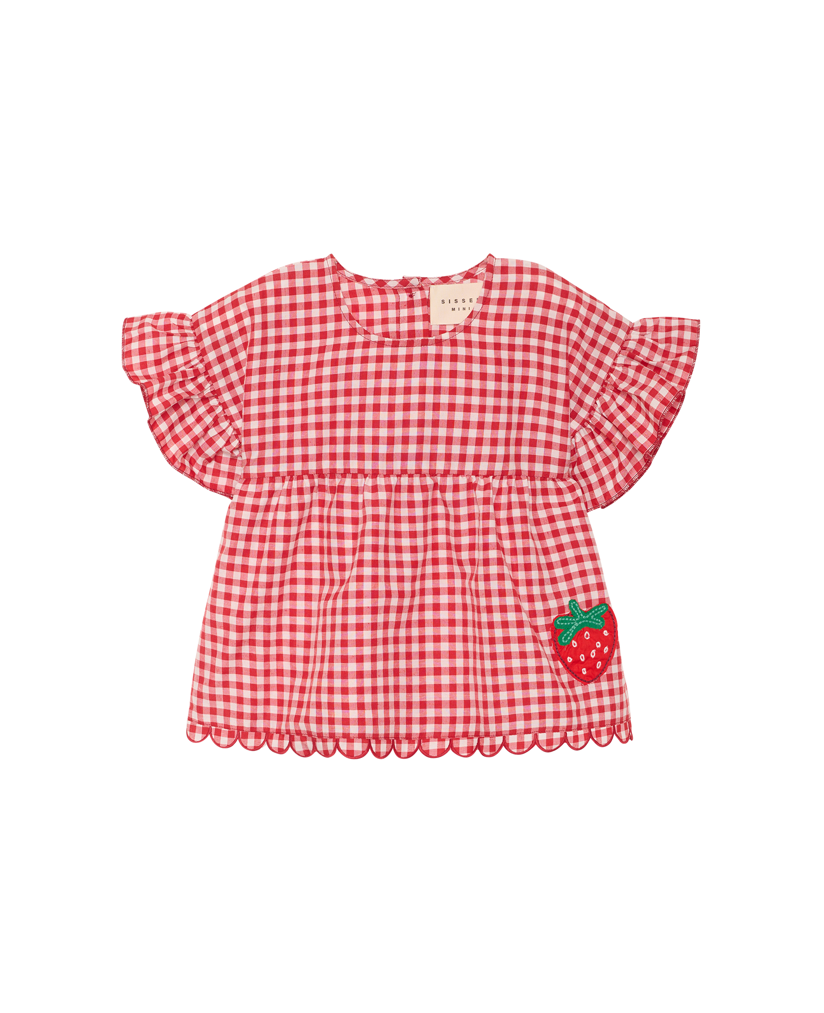 SISSEL EDELBO / CHARLENE MINI TOP - RED CHECKS