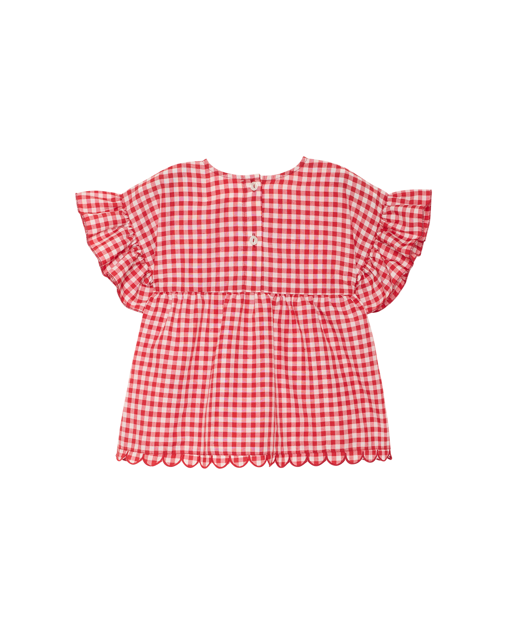SISSEL EDELBO / CHARLENE MINI TOP - RED CHECKS