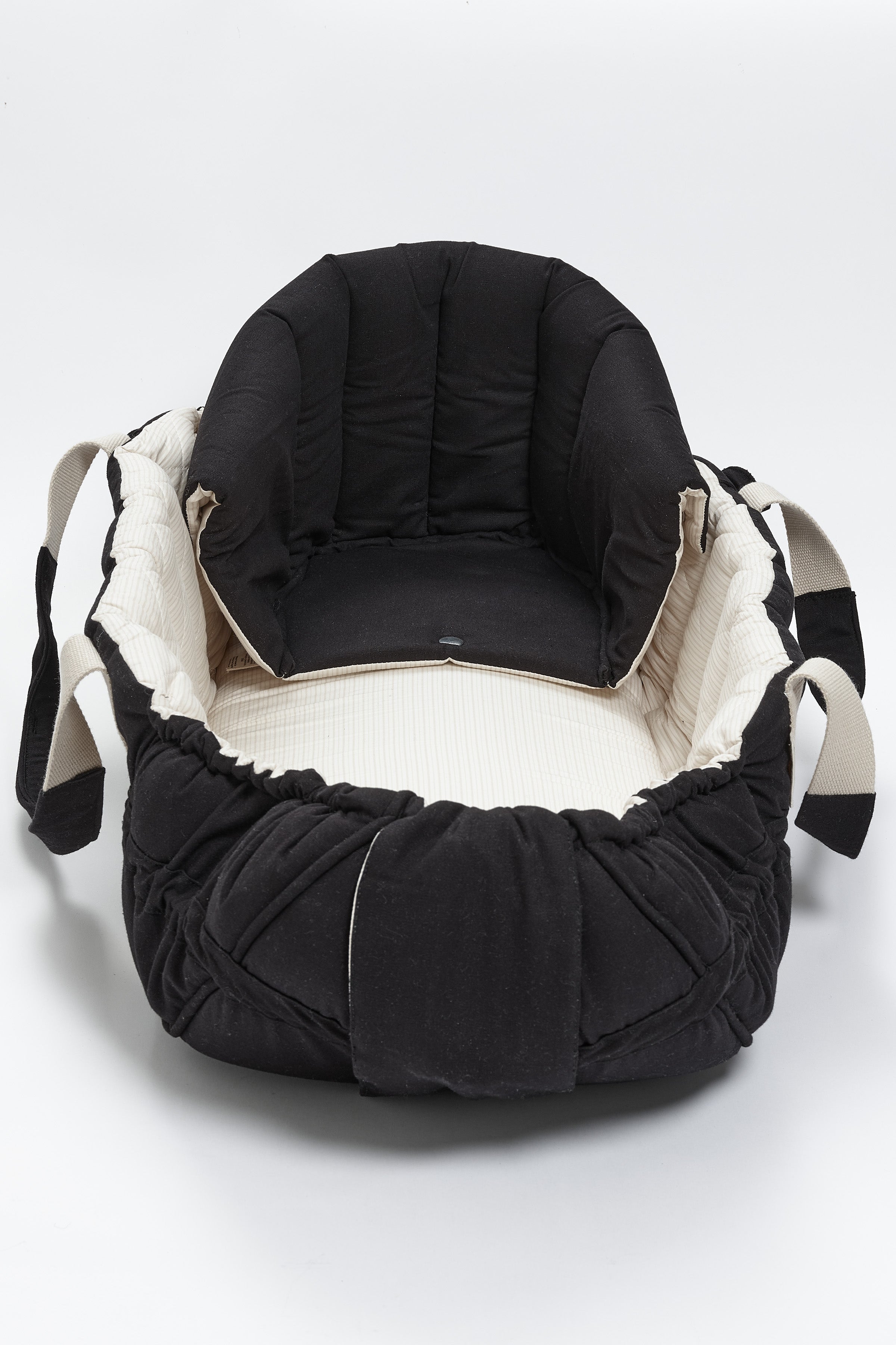 COPENHAGEN COLORS / MULTIFUNKTIONEL KALECHE TIL BABY LIFT - BLACK SOLID W. CREAM STRIPE