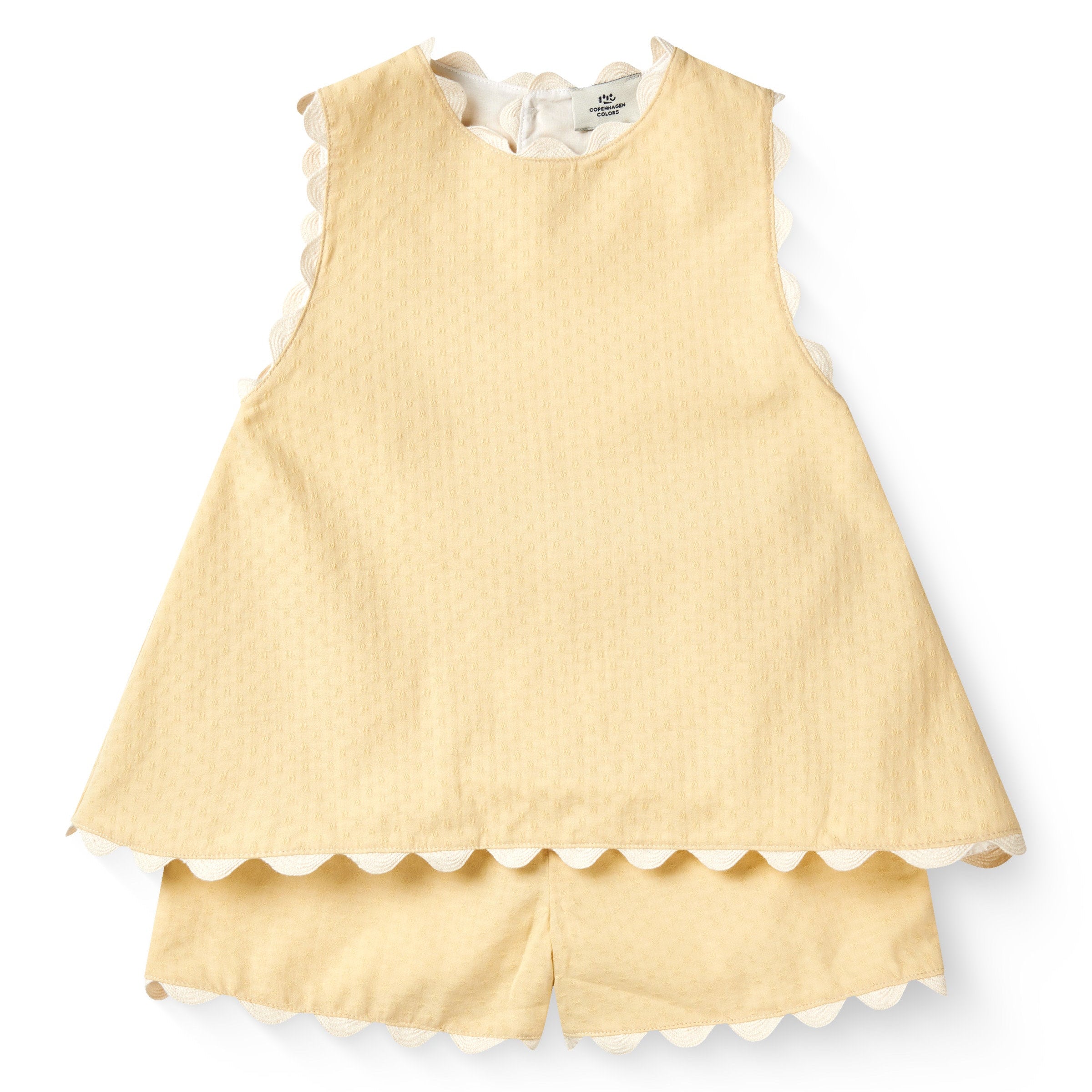 COPENHAGEN COLORS / SHORTSÆT - PALE YELLOW COMB. - Mini Monde Copenhagen