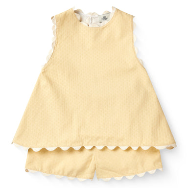 COPENHAGEN COLORS / SHORTSÆT - PALE YELLOW COMB. - Mini Monde Copenhagen