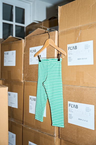 FLAB KIDS / NOA LEGGINGS -  GRØN - Mini Monde Copenhagen