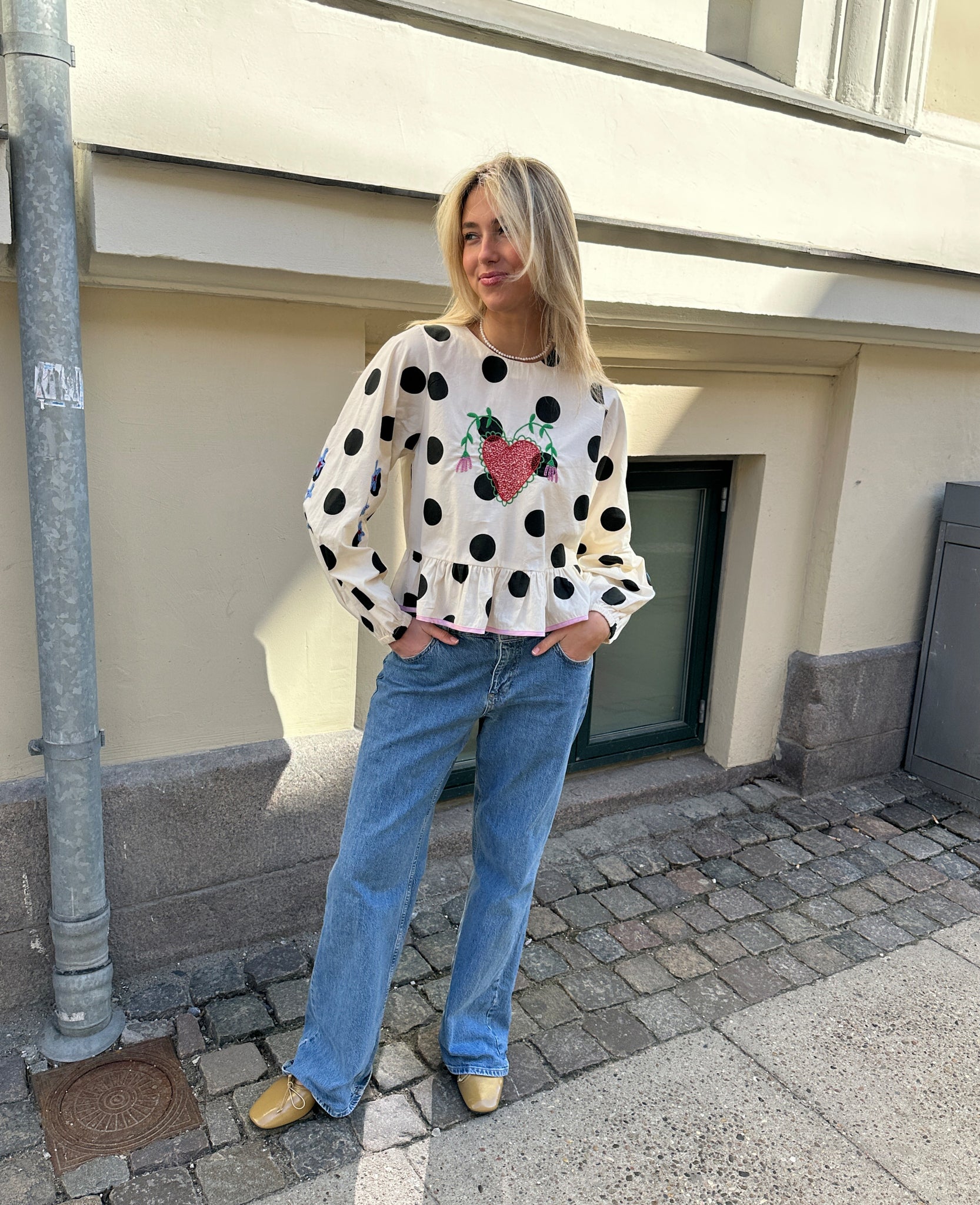 SISSEL EDELBO / DIANA TOP - BLACK DOT