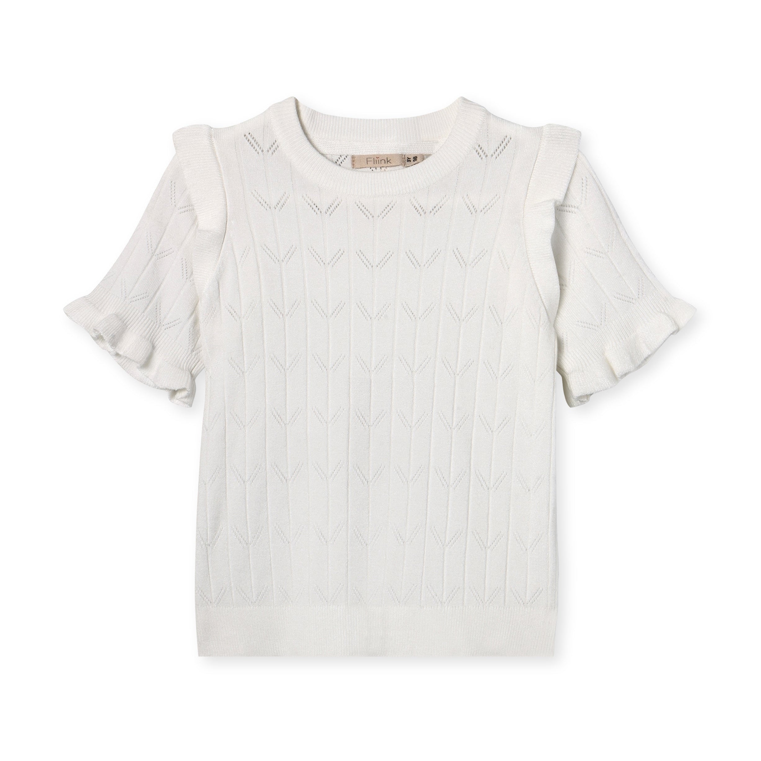 FLIINK / SUNNY SS BLOUSE – CLOUD DANCER