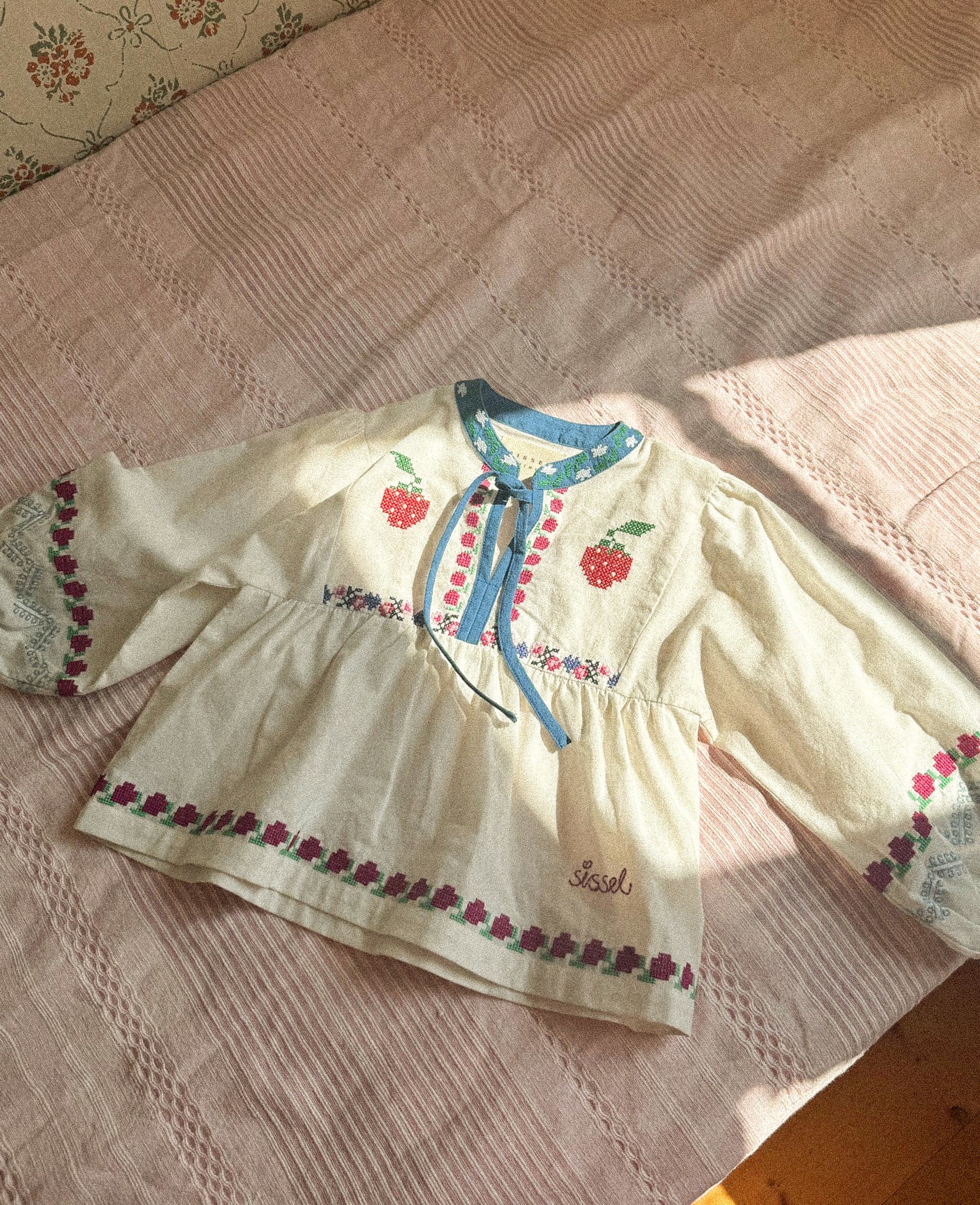 SISSEL EDELBO / FALKA MINI TOP - OFF WHITE