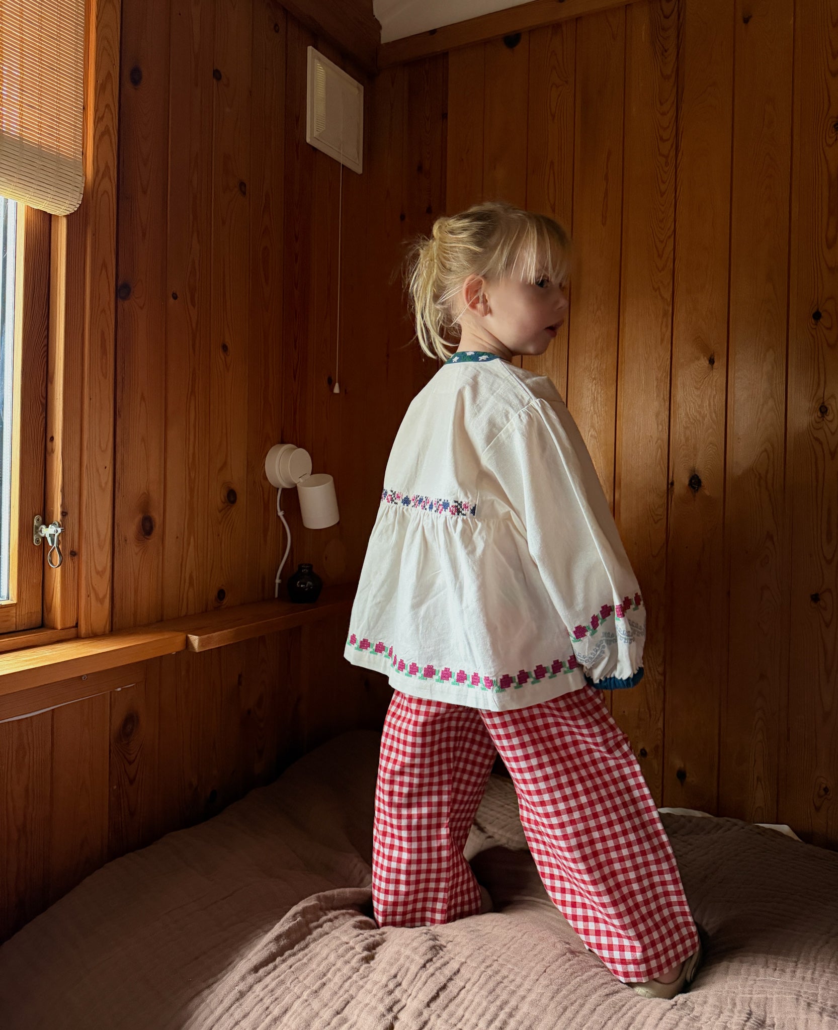 SISSEL EDELBO / FALKA MINI TOP - OFF WHITE