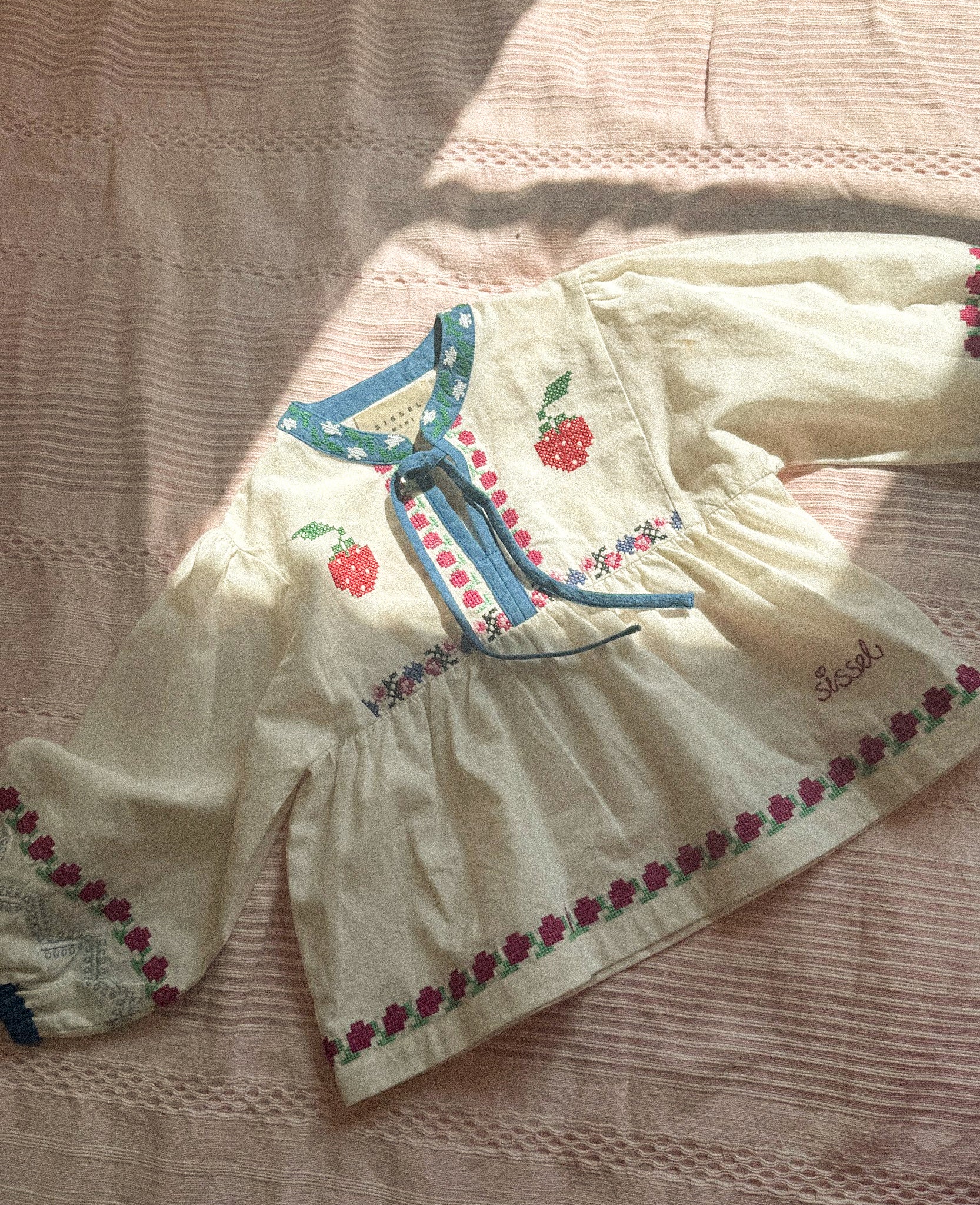 SISSEL EDELBO / FALKA MINI TOP - OFF WHITE