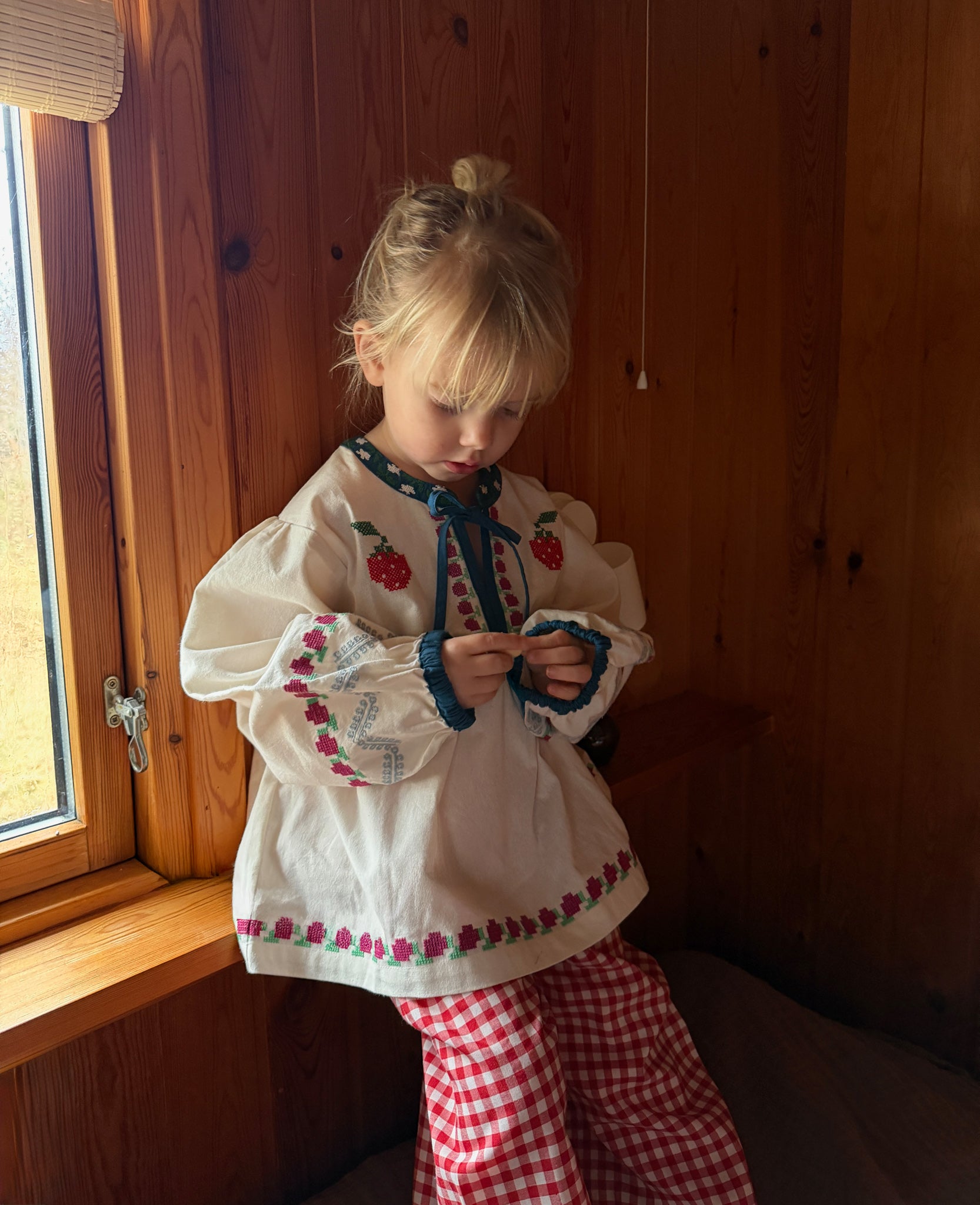 SISSEL EDELBO / FALKA MINI TOP - OFF WHITE