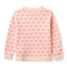 COPENHAGEN COLORS / HEART LS CARDIGAN - PINK COMB - Mini Monde Copenhagen