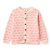 COPENHAGEN COLORS / HEART LS CARDIGAN - PINK COMB - Mini Monde Copenhagen