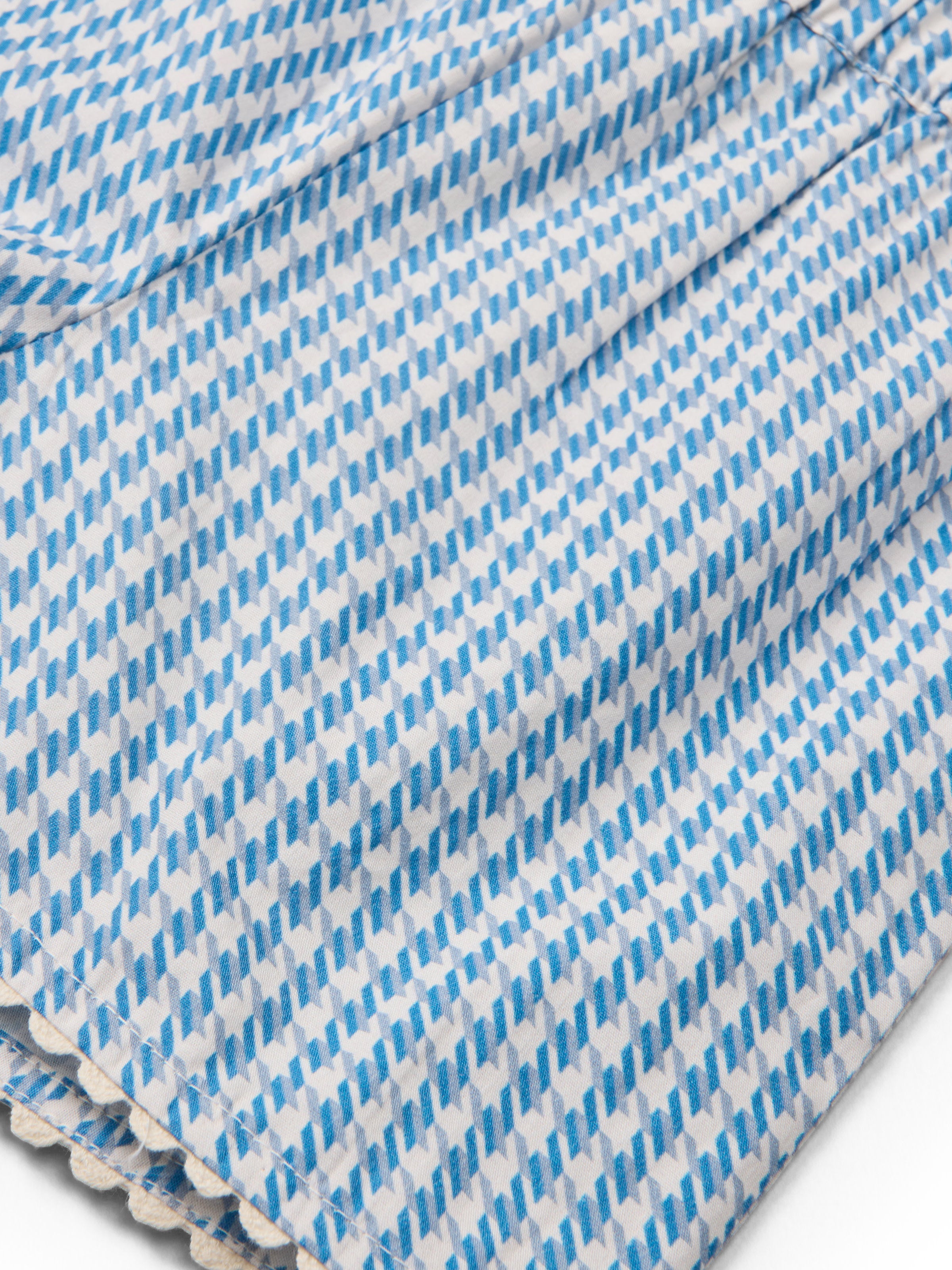 COPENHAGEN COLORS / HOUNDSTOOTH SHORTSÆT - BLUE HOUNDSTOOTH MINI - Mini Monde Copenhagen