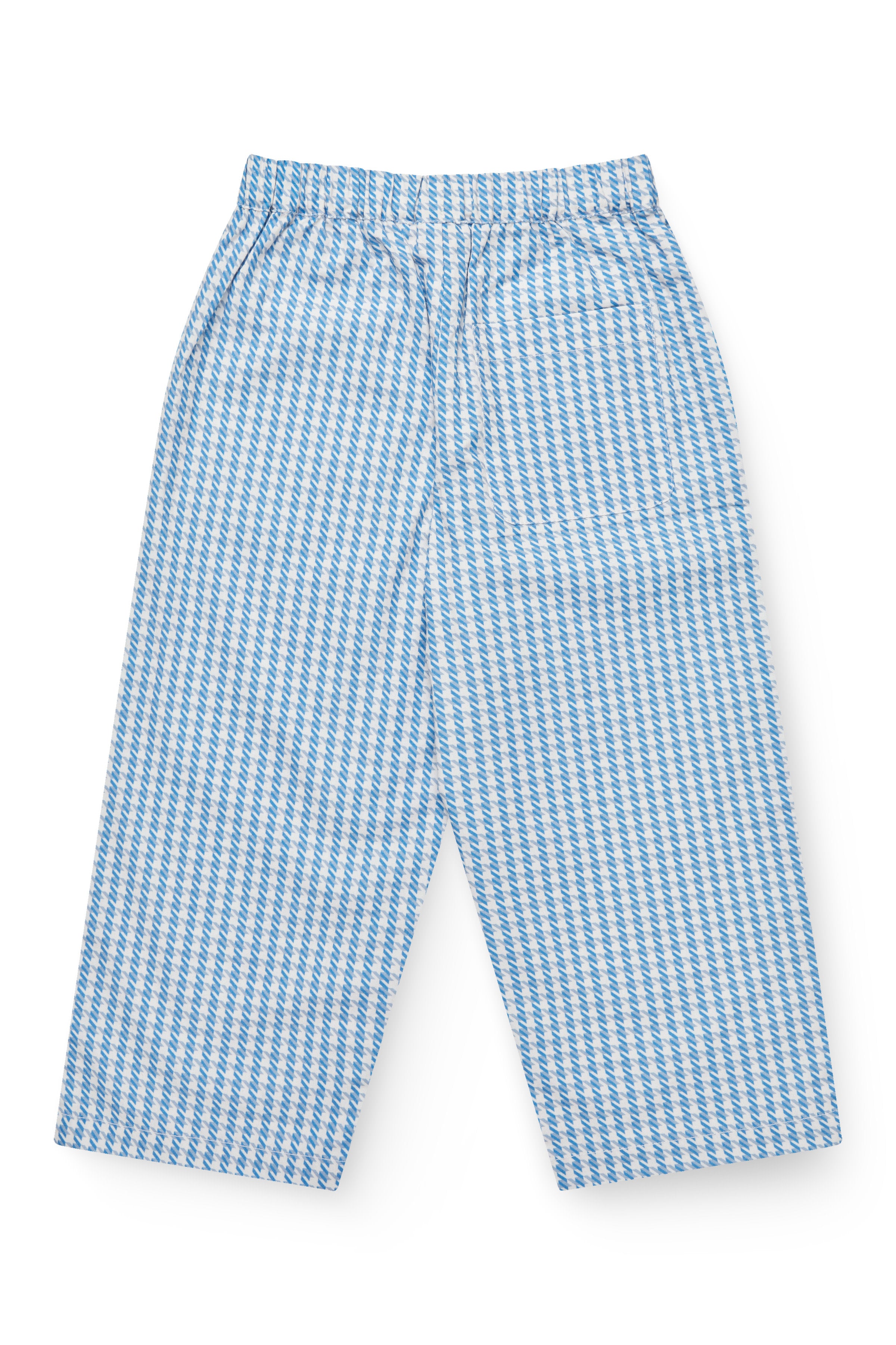 COPENHAGEN COLORS / HOUNDSTOOTH BUKSER - BLUE HOUNDSTOOTH MINI - Mini Monde Copenhagen