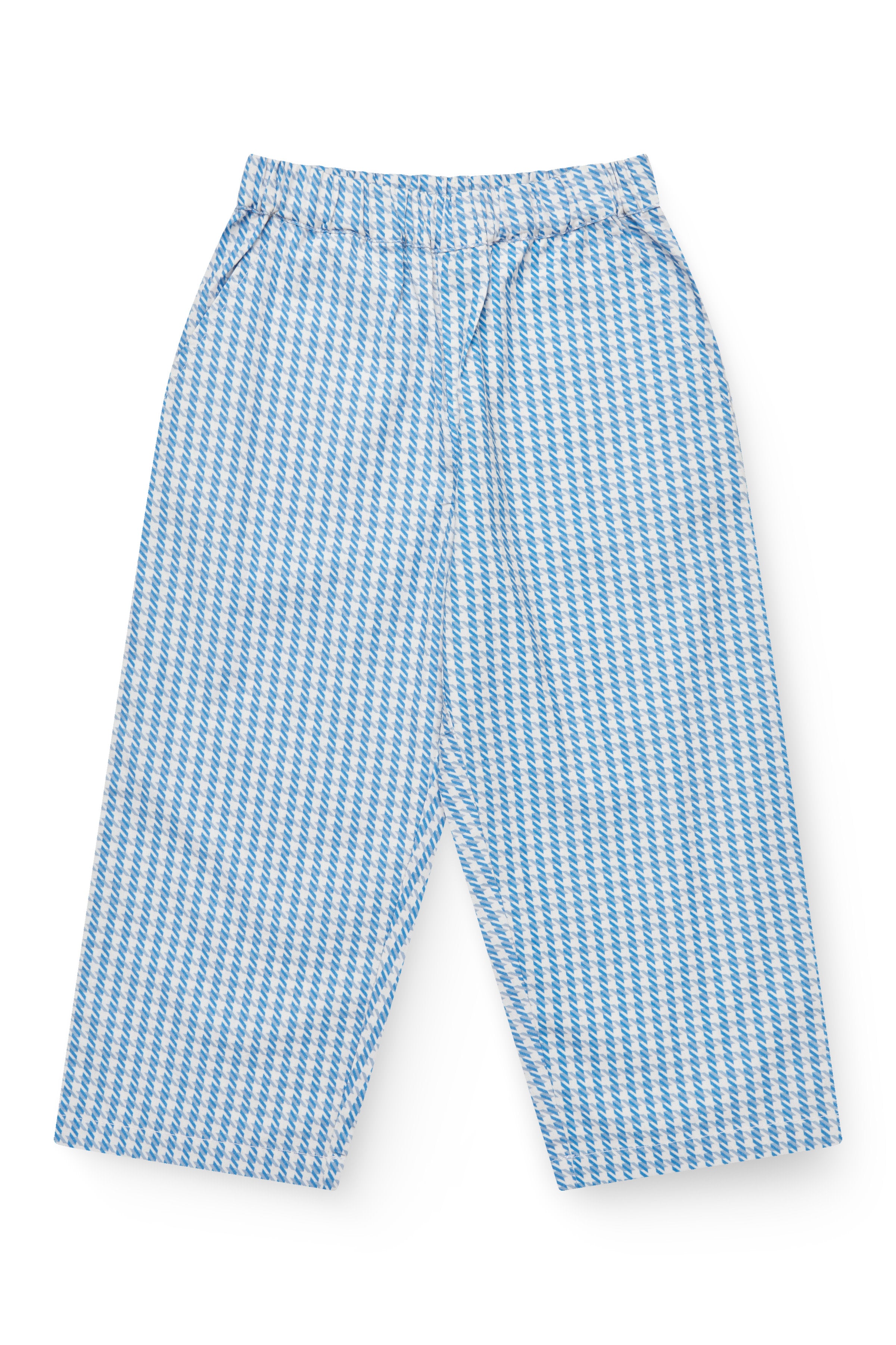 COPENHAGEN COLORS / HOUNDSTOOTH BUKSER - BLUE HOUNDSTOOTH MINI - Mini Monde Copenhagen