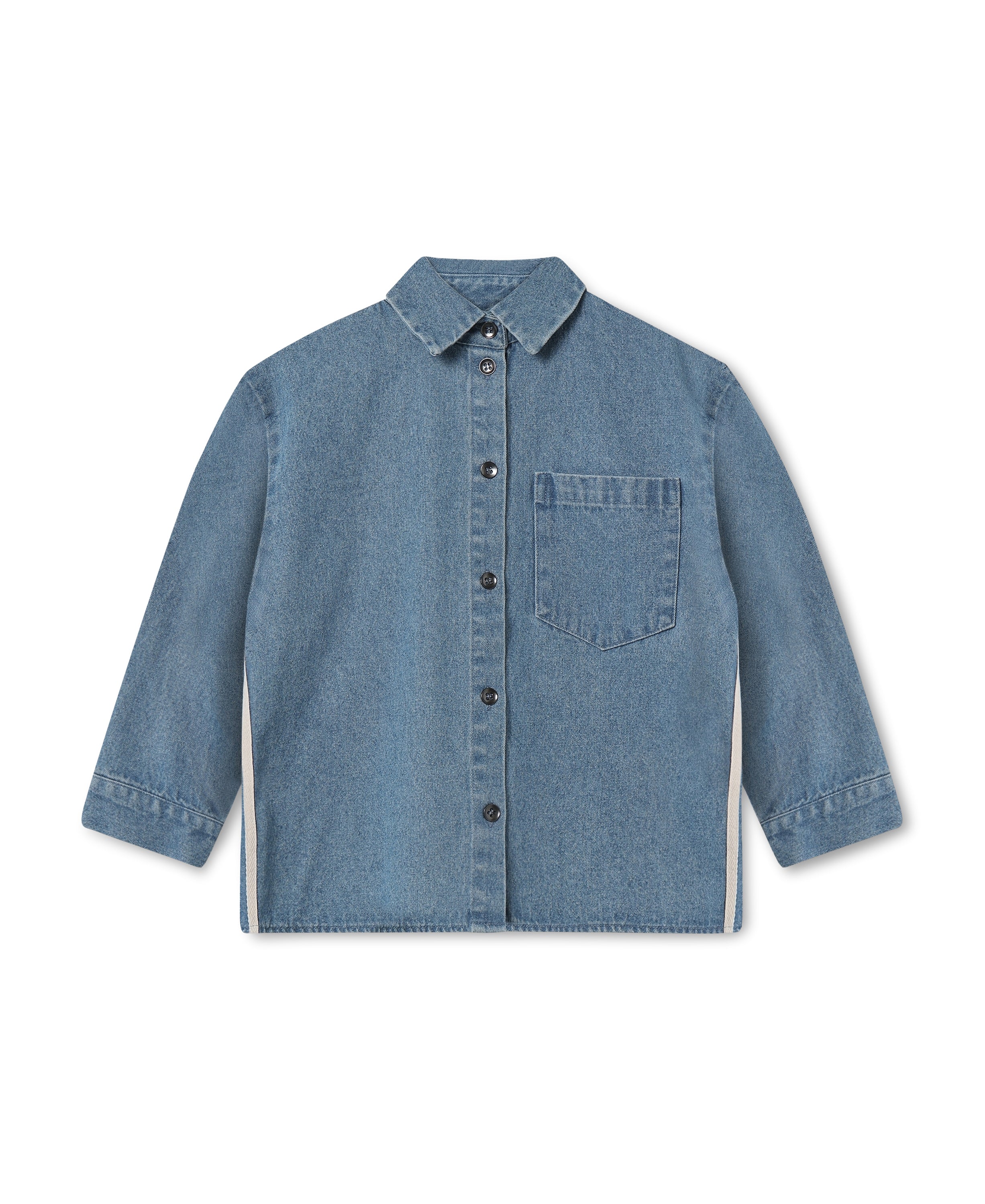 FLIINK / DONNY LS SKJORTE - MEDIUM DENIM BLUE