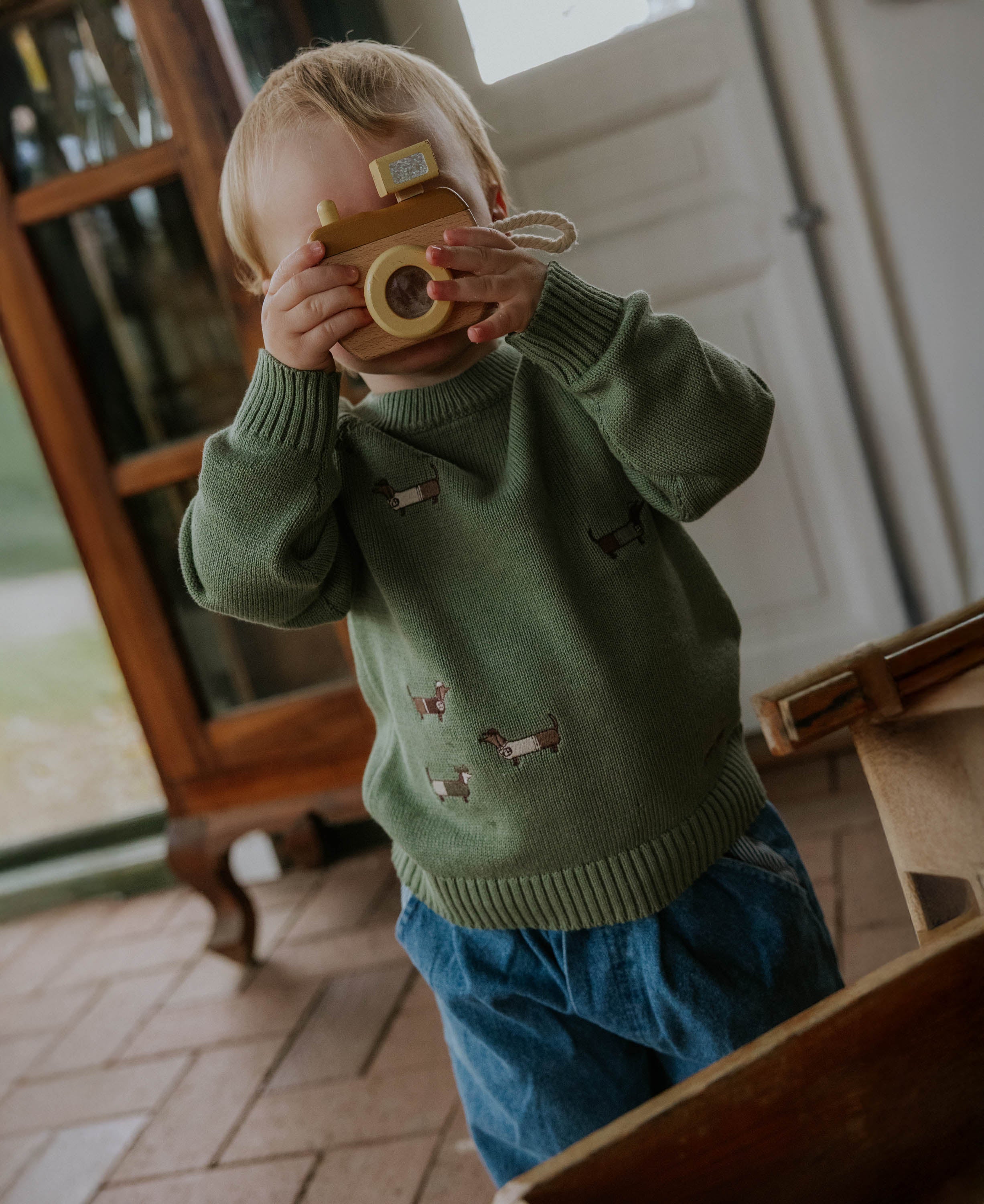 FLIINK / MAHDI STRIK PULLOVER - HEDGE GREEN