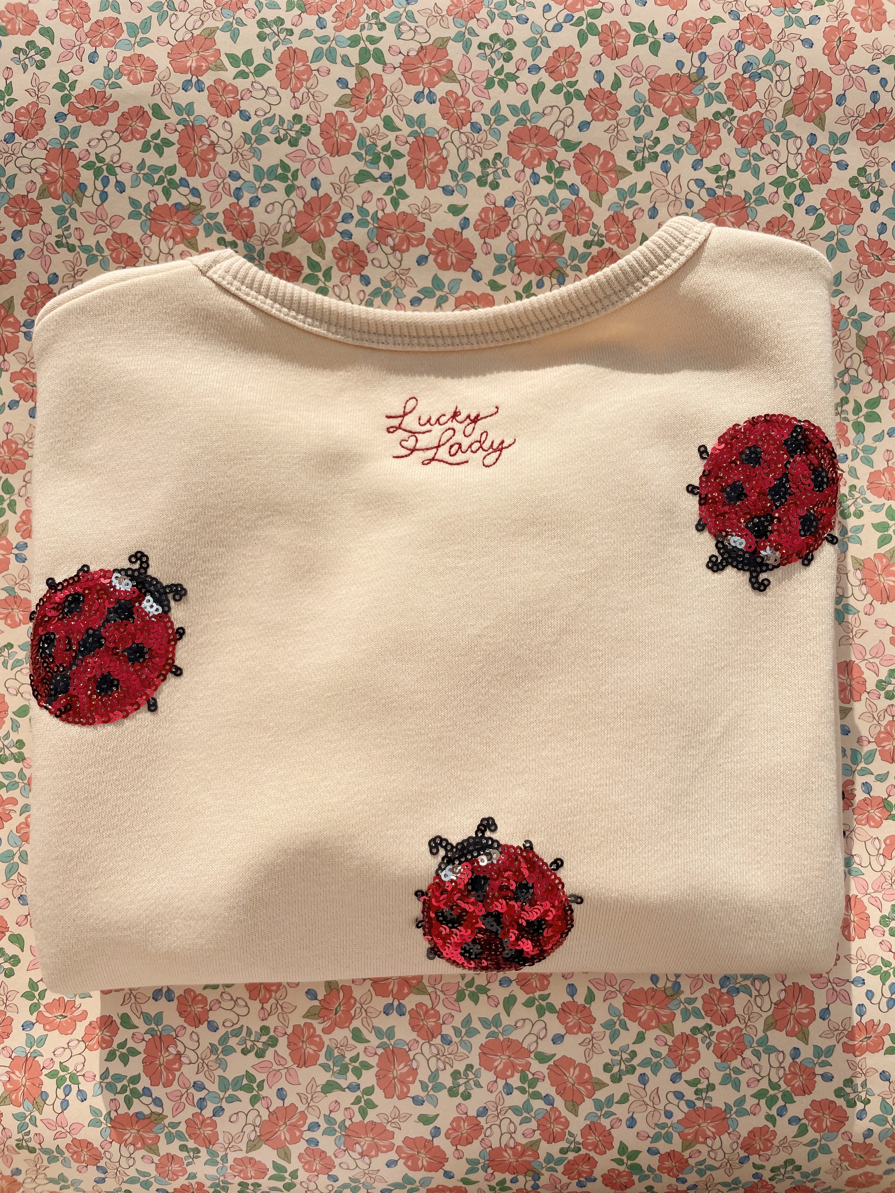 KONGES SLØJD / LOU SWEATSHIRT - LADYBUG GLITTER