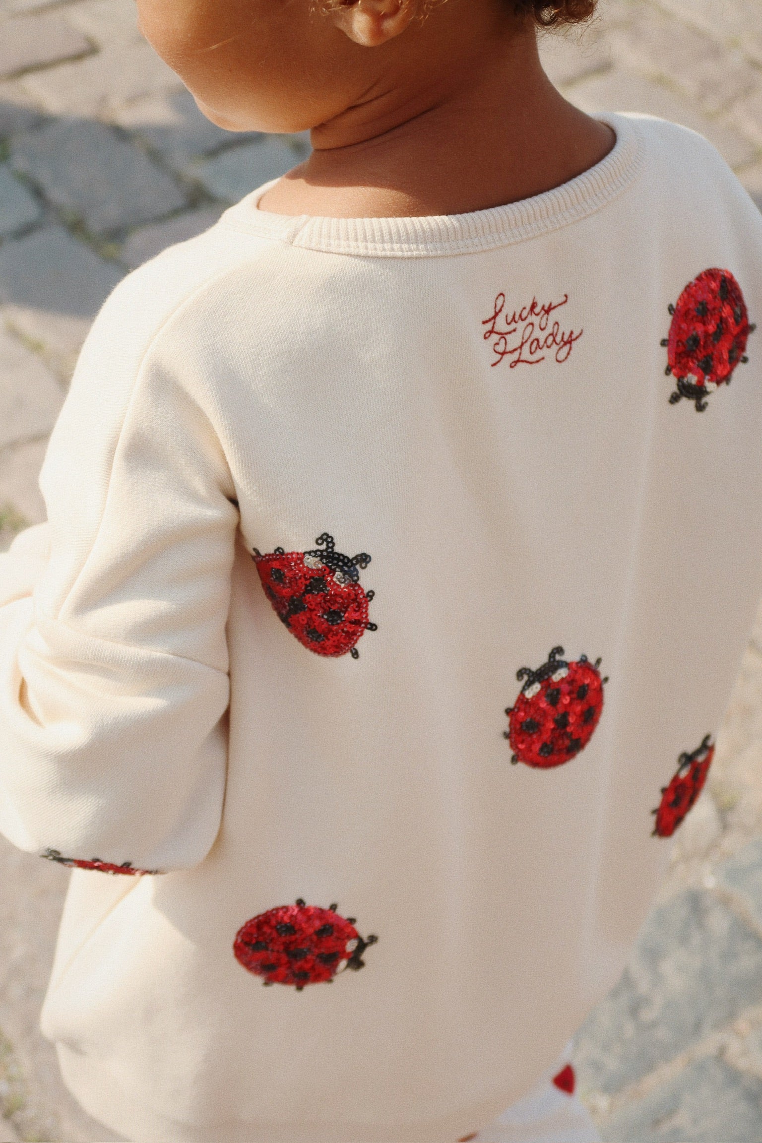 KONGES SLØJD / LOU SWEATSHIRT - LADYBUG GLITTER