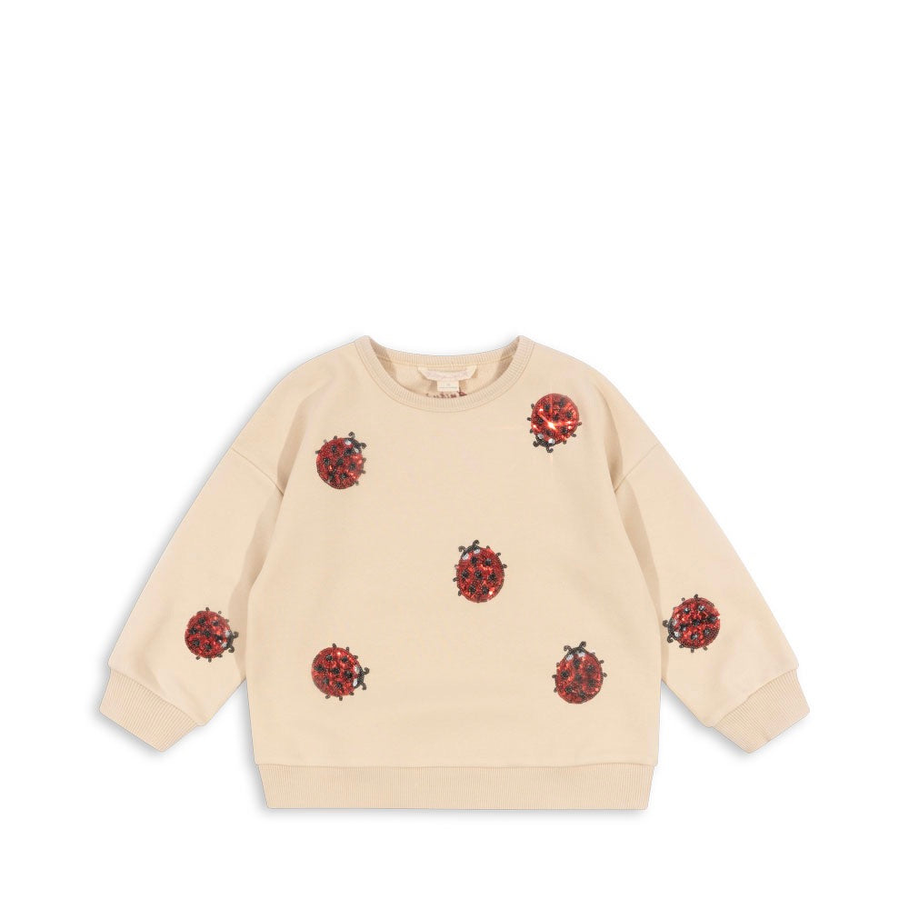 KONGES SLØJD / LOU SWEATSHIRT - LADYBUG GLITTER