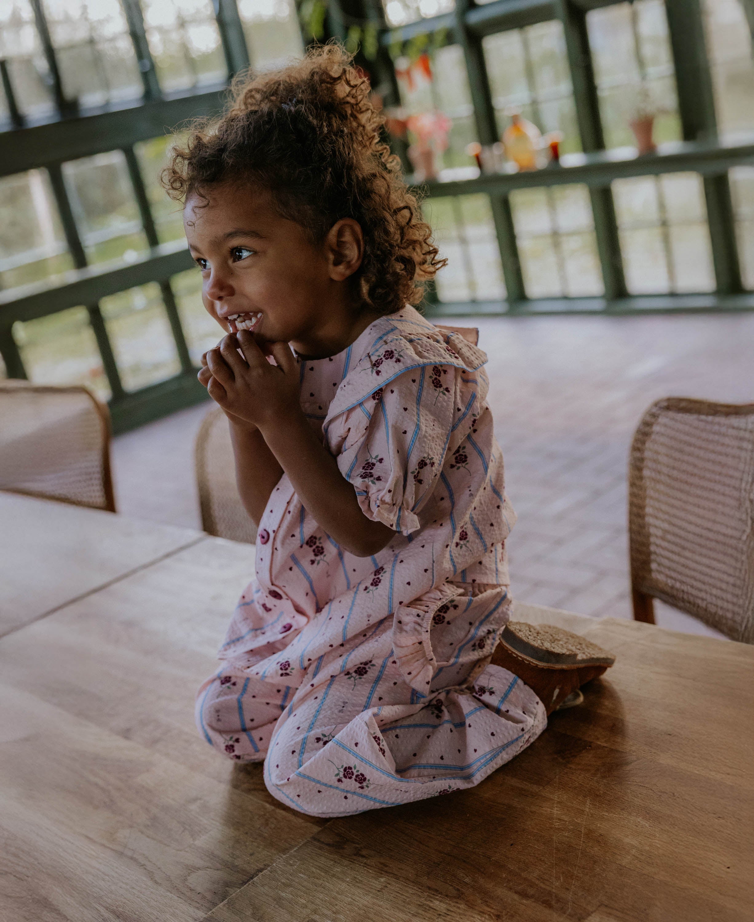 FLIINK / COLOMBE BUKSER – CHALK PINK AOP