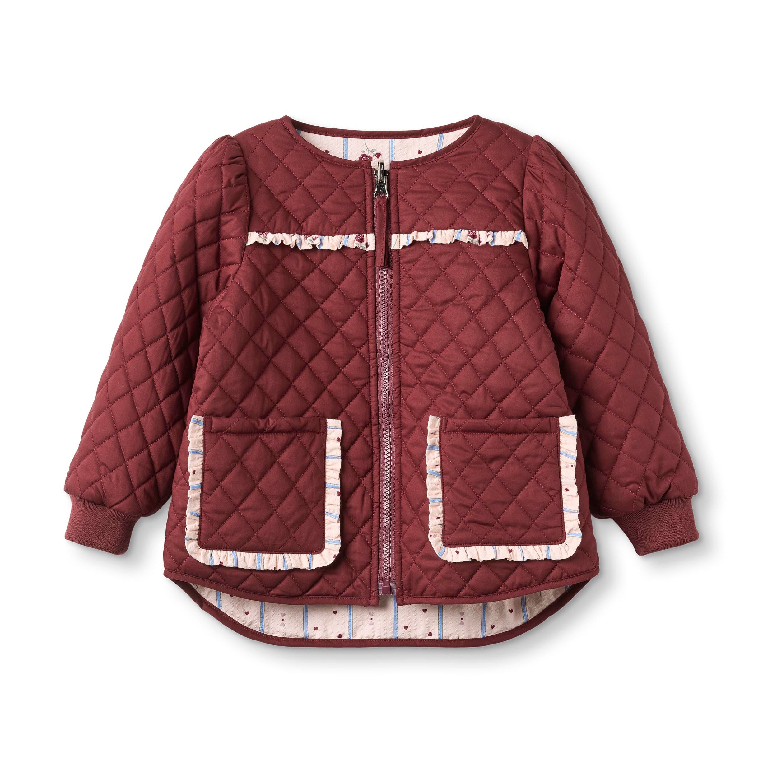 FLIINK / KOTA VENDBAR FLOWER JAKKE – BURGUNDY