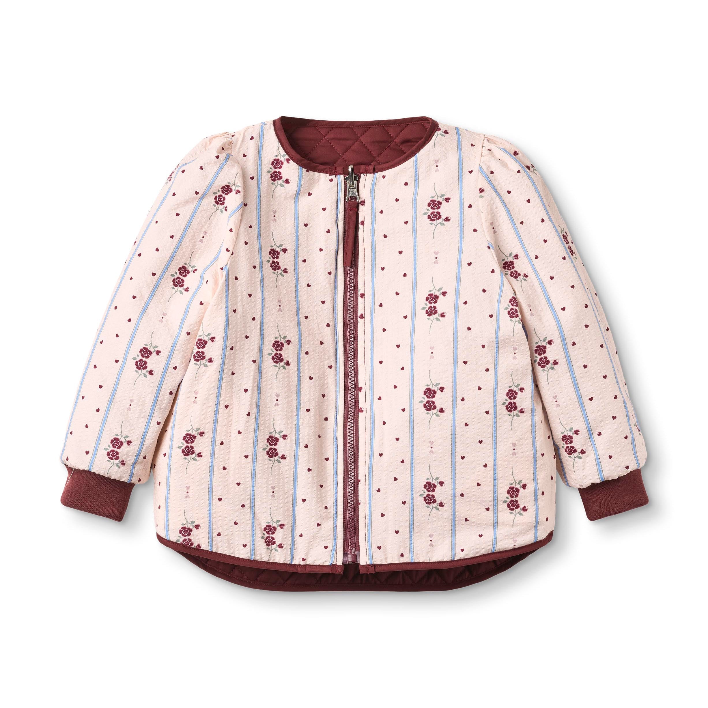 FLIINK / KOTA VENDBAR FLOWER JAKKE – BURGUNDY