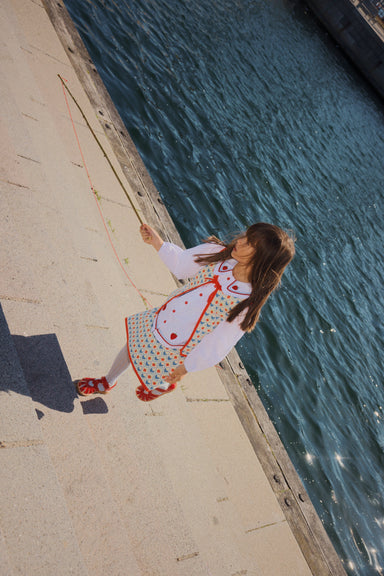 FLÖSS / LEA VEST - BERRY HEART MIX - Mini Monde Copenhagen