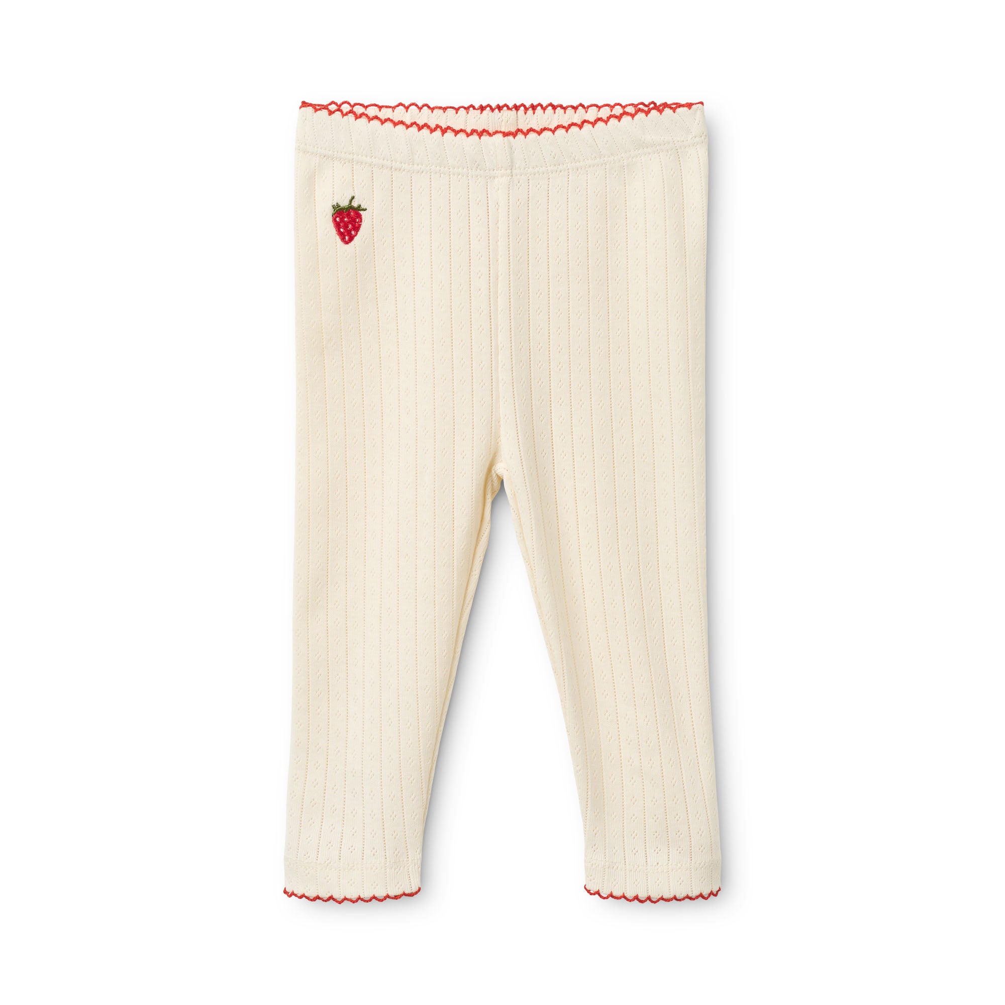 FLÖSS / FLORA POINTELLE LEGGINGS - GENTLE CREAM - Mini Monde Copenhagen