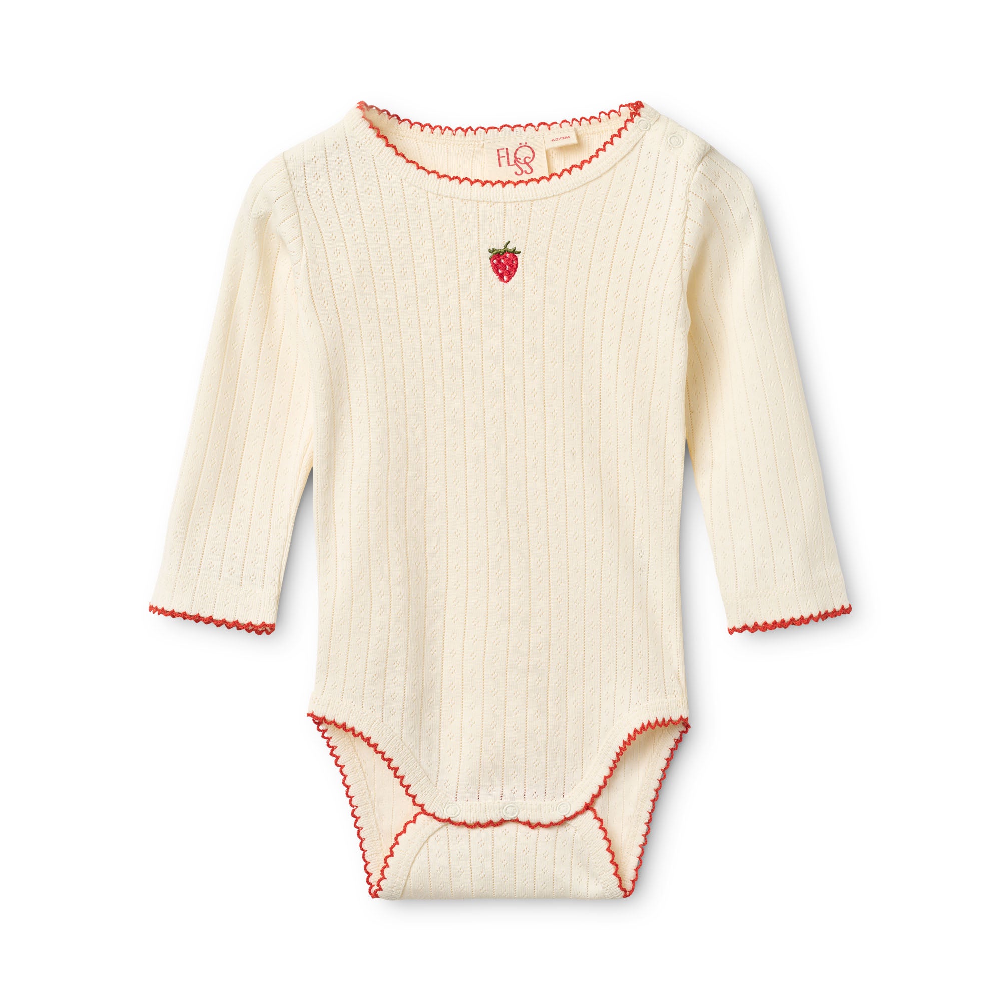 FLÖSS / FLORA POINTELLE BODYSTOCKING - GENTLE CREAM - Mini Monde Copenhagen