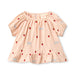 FLÖSS /  DOLLY BOW BLUSE - BERRY/BOW GINGHAM - Mini Monde Copenhagen