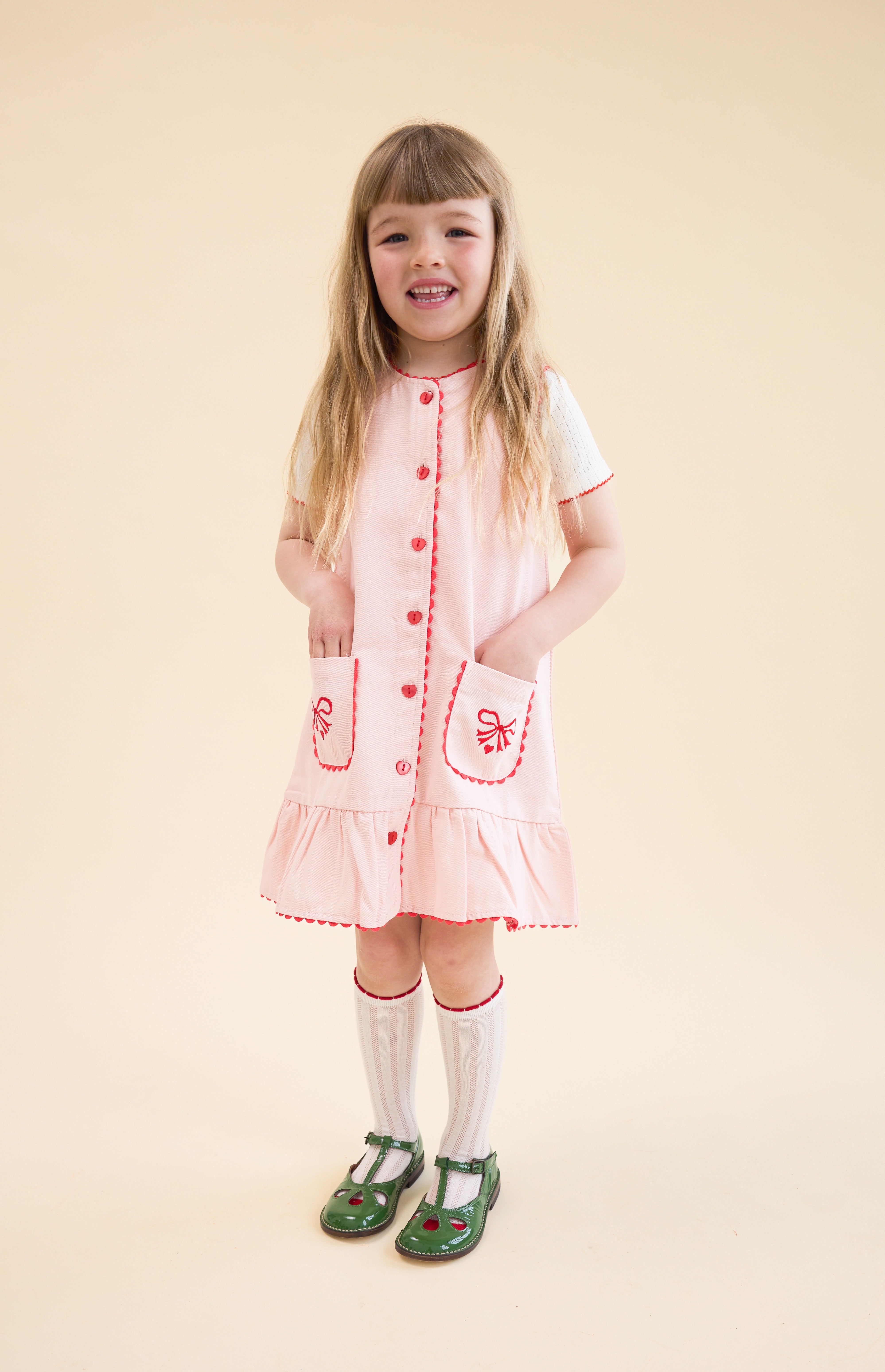 FLÖSS /  ELINA KJOLE - SOFT ROSE - Mini Monde Copenhagen