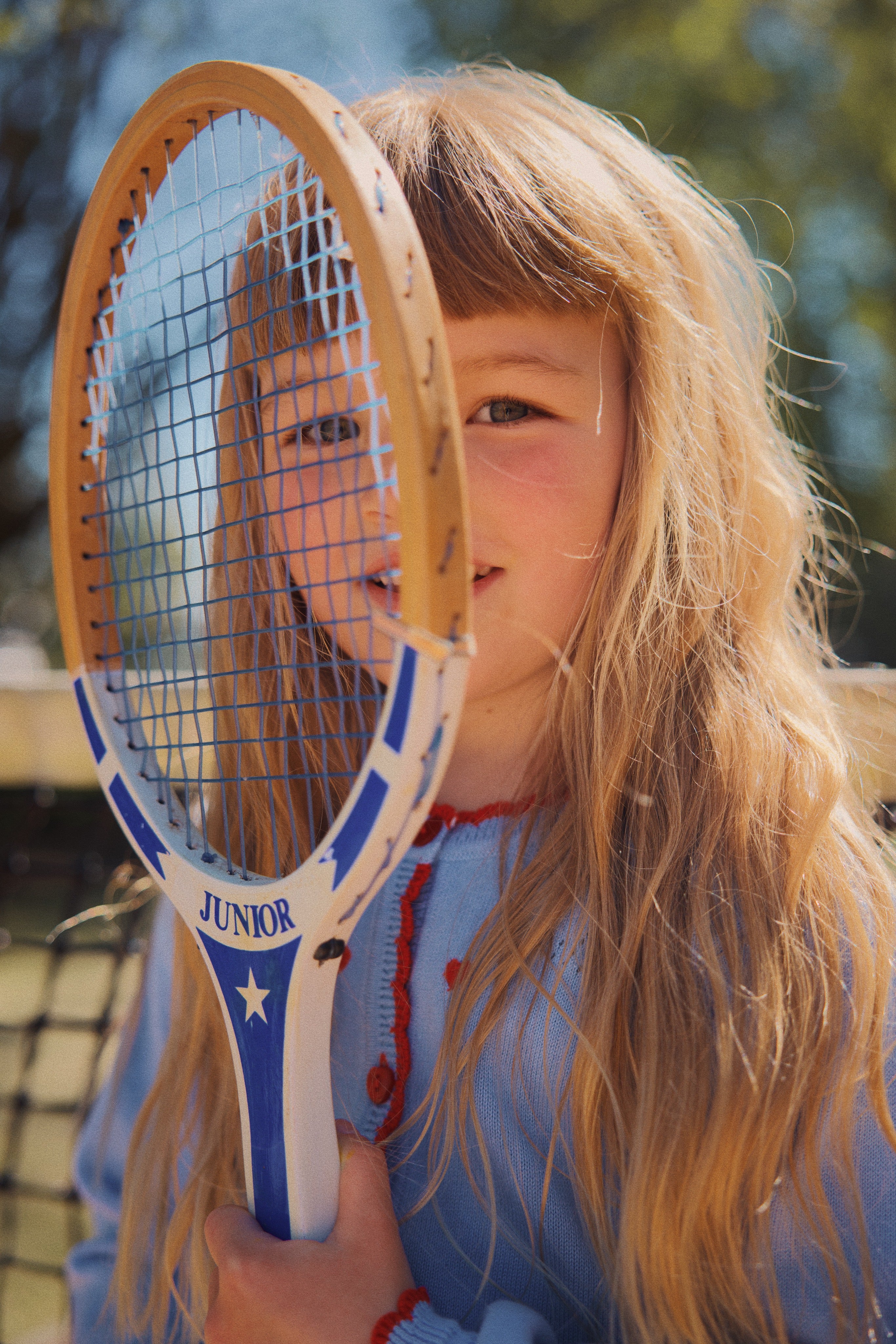 FLÖSS / BIANCA CARDIGAN - BLUE SKY - Mini Monde Copenhagen