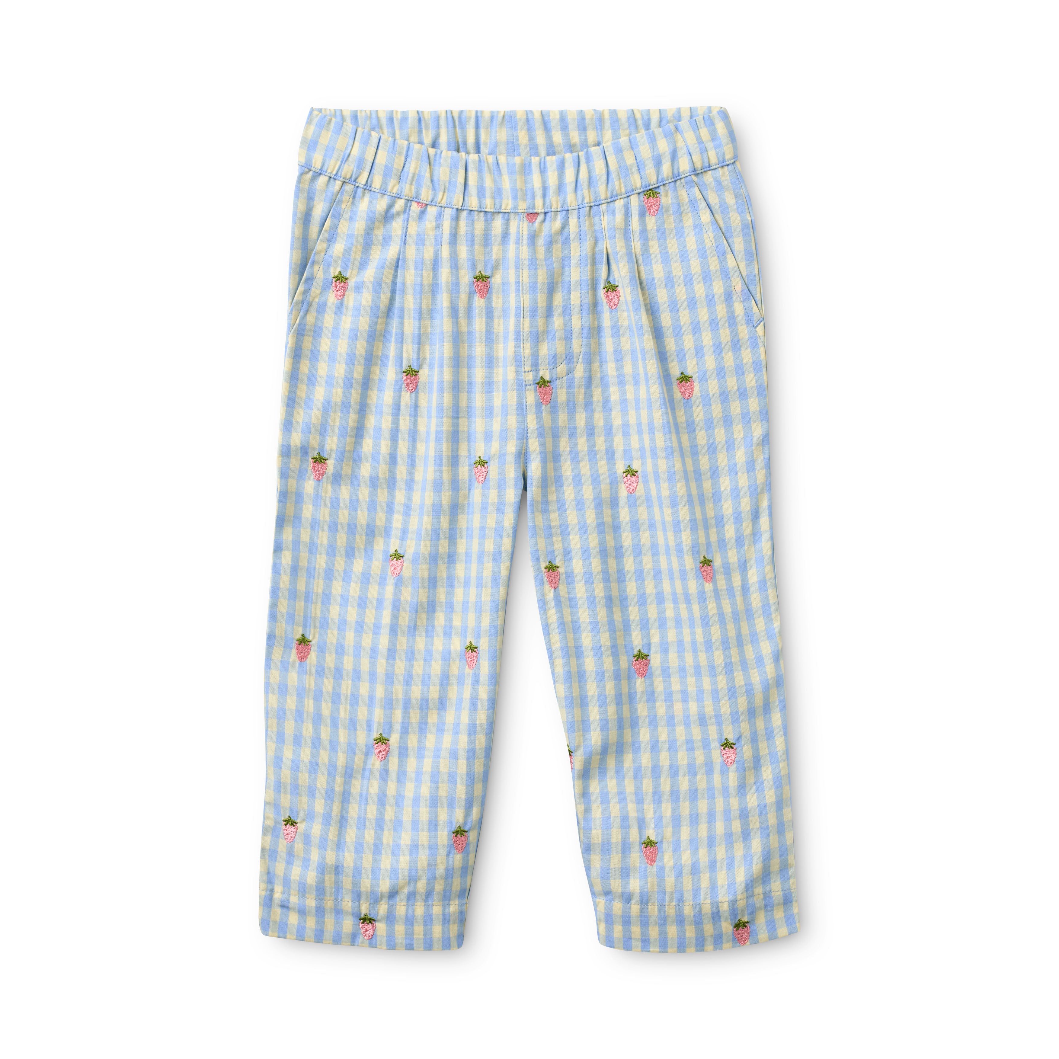 FLÖSS /  MILLE BUKSER - SKY BERRY GINGHAM - Mini Monde Copenhagen