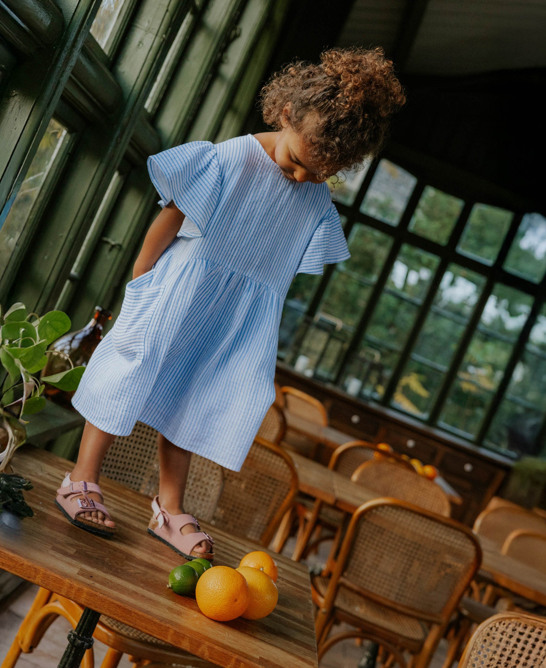 FLIINK / CHA CHA SS DRESS - MARINA STRIBED